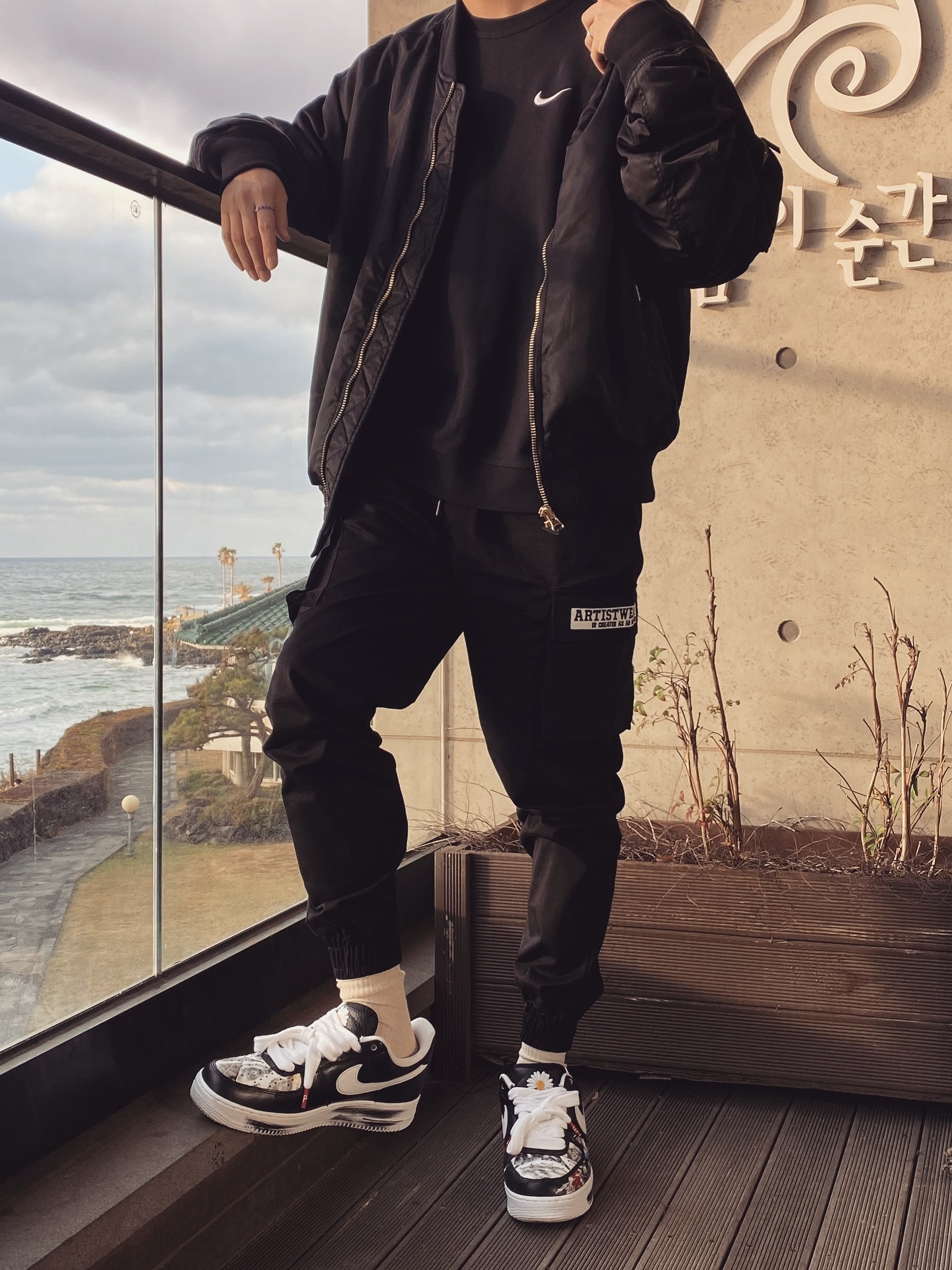 Nike x Peaceminusone Air Force 1 Low Para-Noise, Nike x Peaceminusone Air Force 1 Low Para-Noise 2.0 착용 스타일 - 1