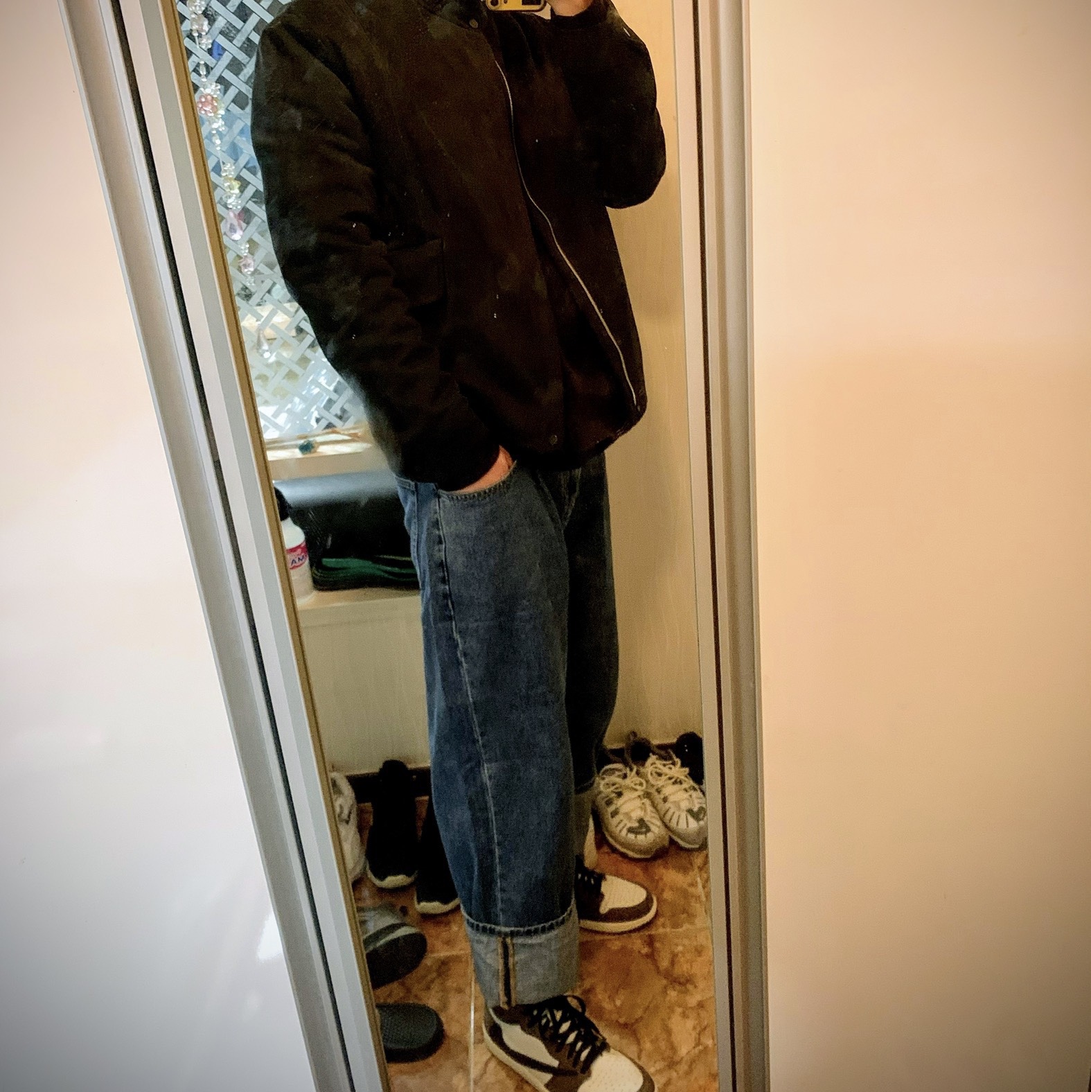 Jordan 1 x Travis Scott Retro High OG SP Mocha 착용 스타일