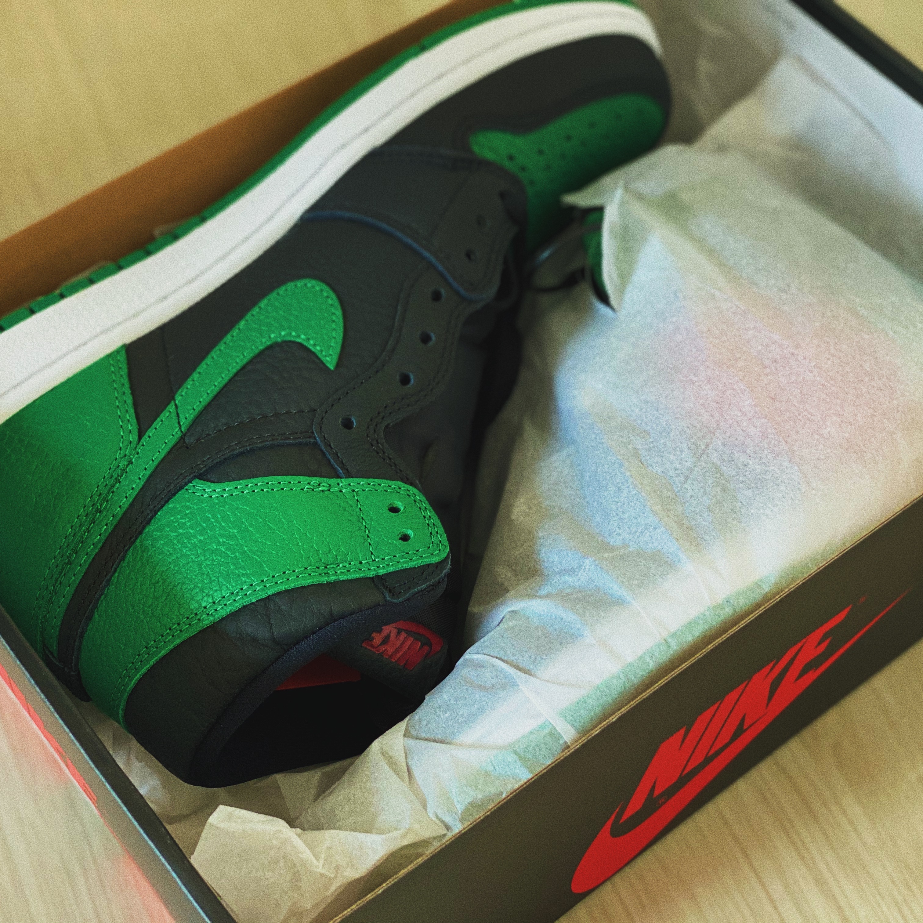 Jordan 1 Retro High OG Pine Green Black 착용 스타일