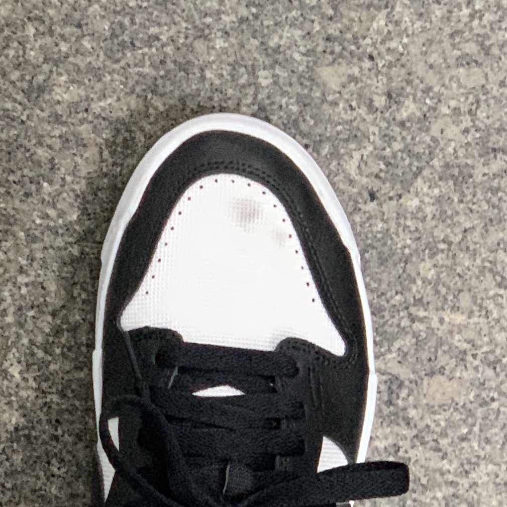 (W) Nike Dunk Low Disrupt Black White 착용 스타일 - 4