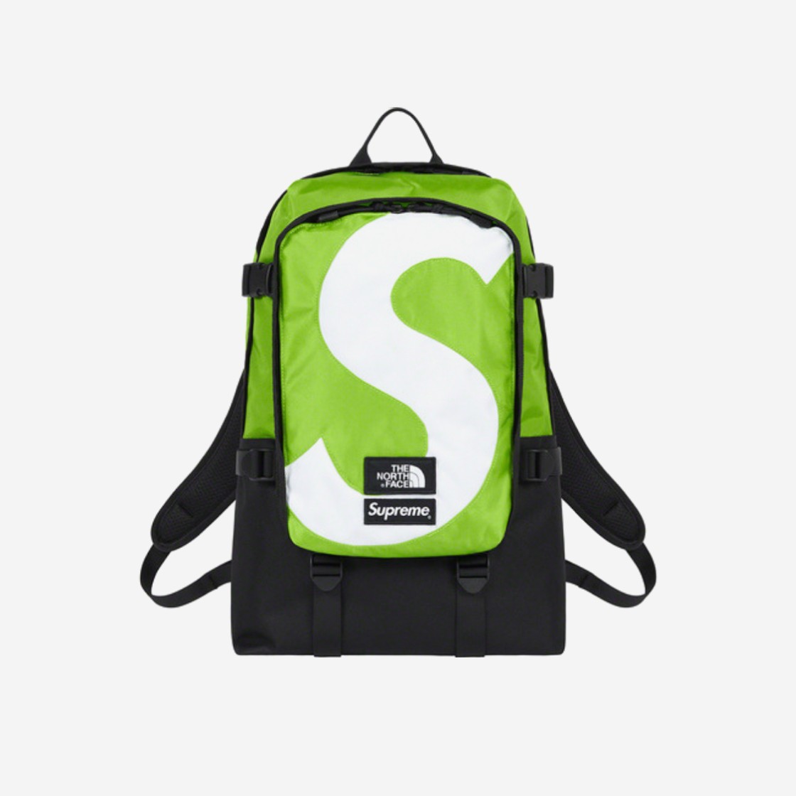 Supreme x The North Face S Logo Expedition Backpack Lime - 20FW 상세 이미지 1