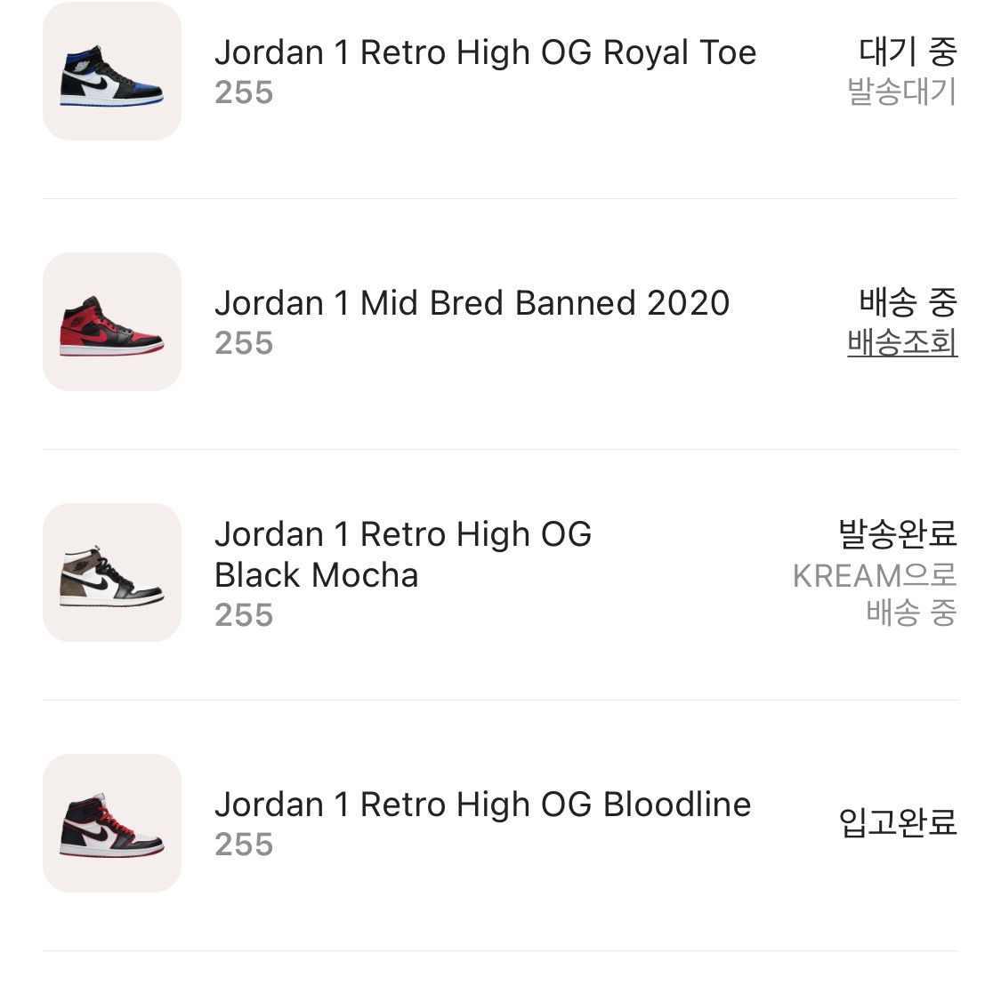 Jordan 1 Retro High OG Royal Toe, Jordan 1 Mid Bred Banned 2020 착용 스타일 - 2