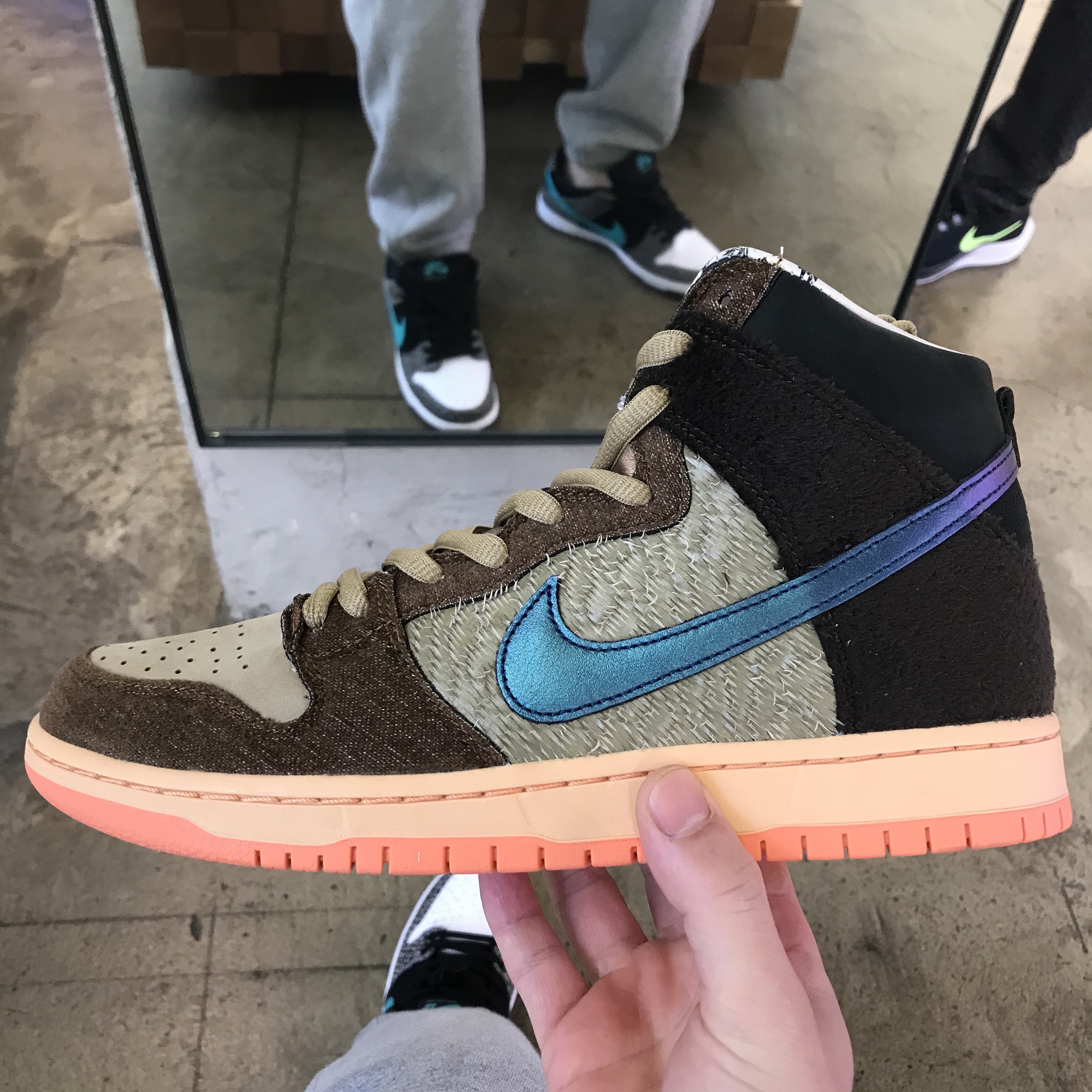 Nike x Concepts SB Dunk High Pro Mallard 착용 스타일