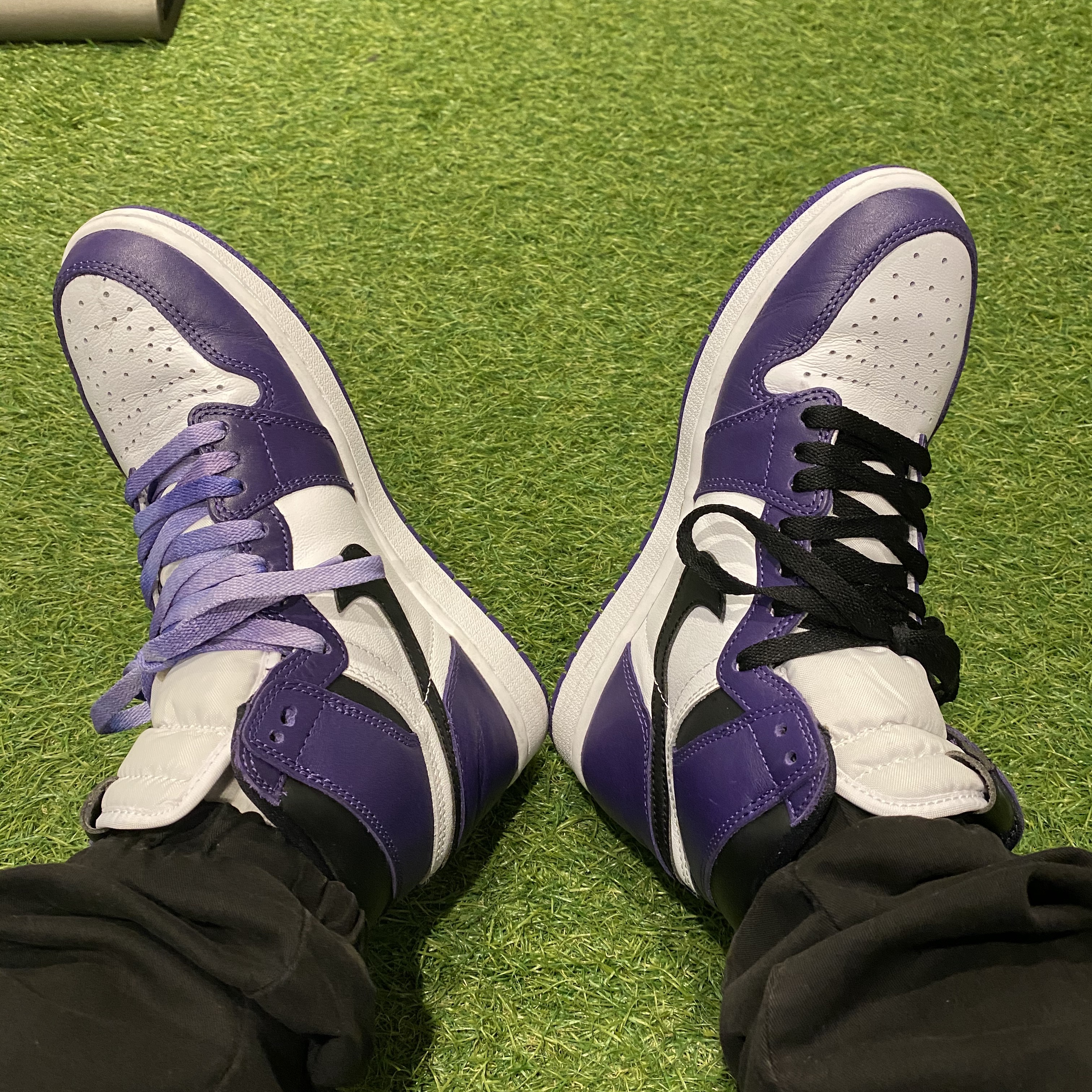 Jordan 1 Retro High Rookie of the Year, Jordan 1 Retro High OG Court Purple 2020 착용 스타일 - 2