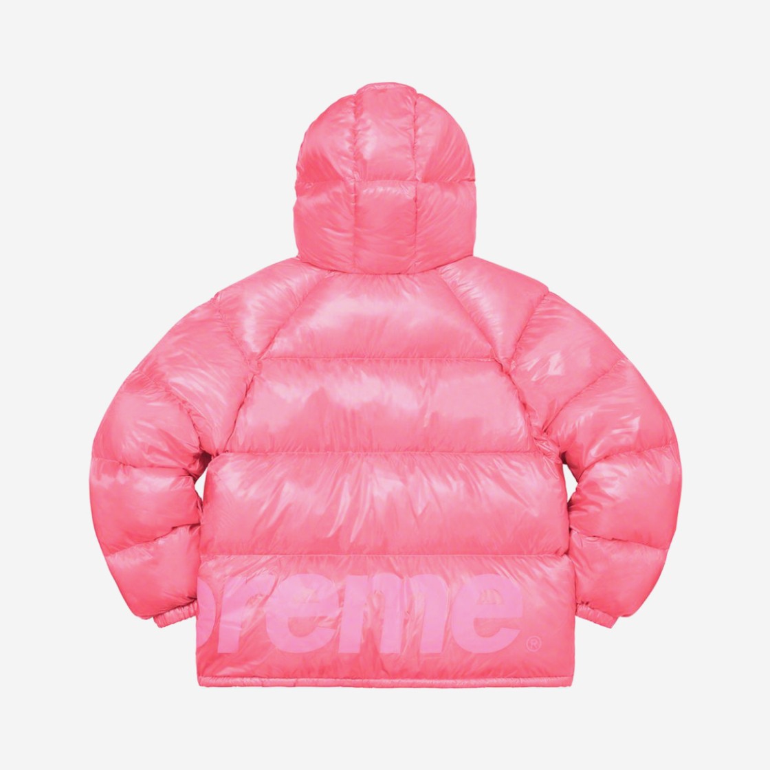 Supreme Hooded Down Jacket Pink - 20FW 상세 이미지 3