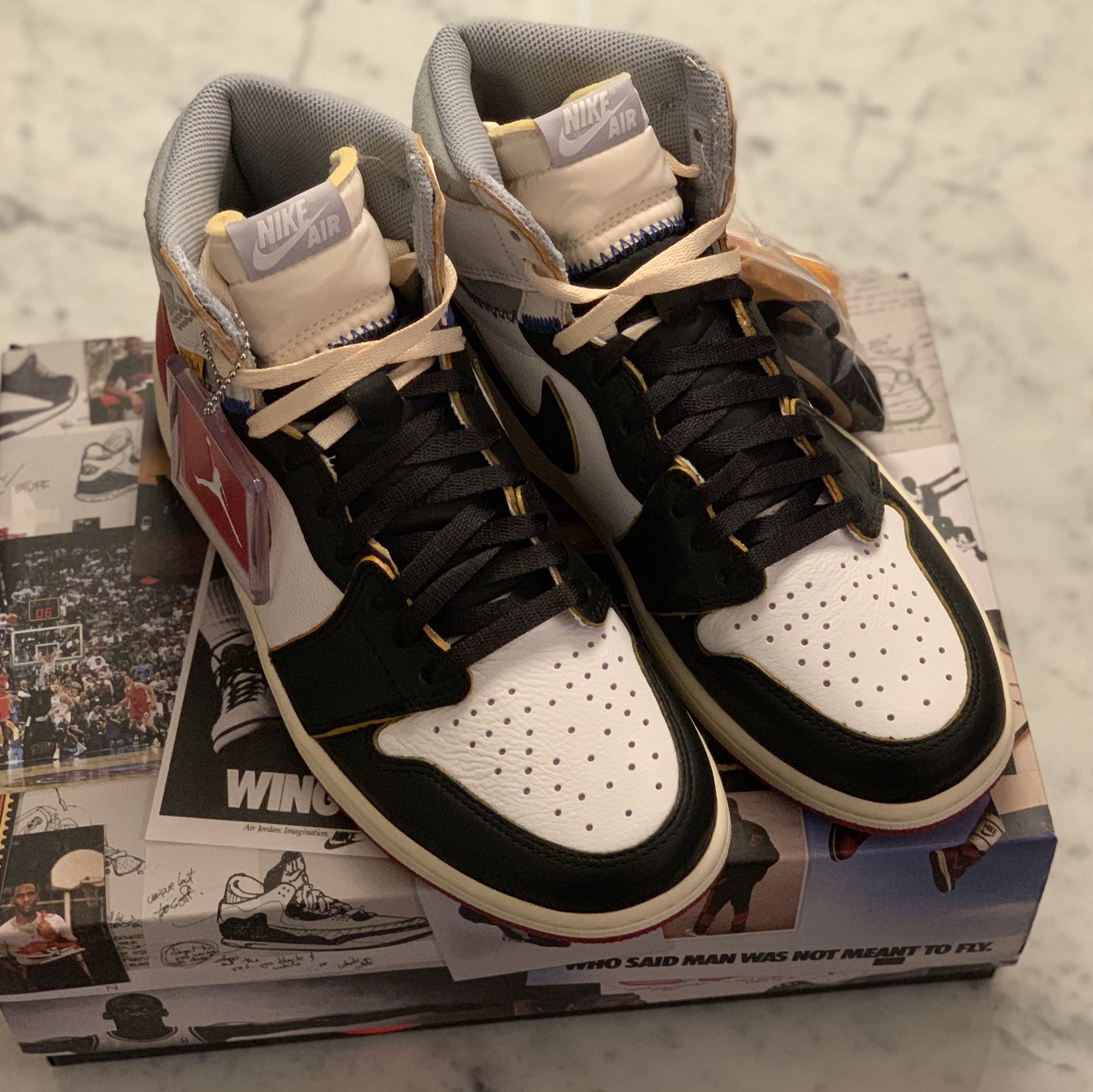 Jordan 1 x Union Retro High Black Toe 착용 스타일