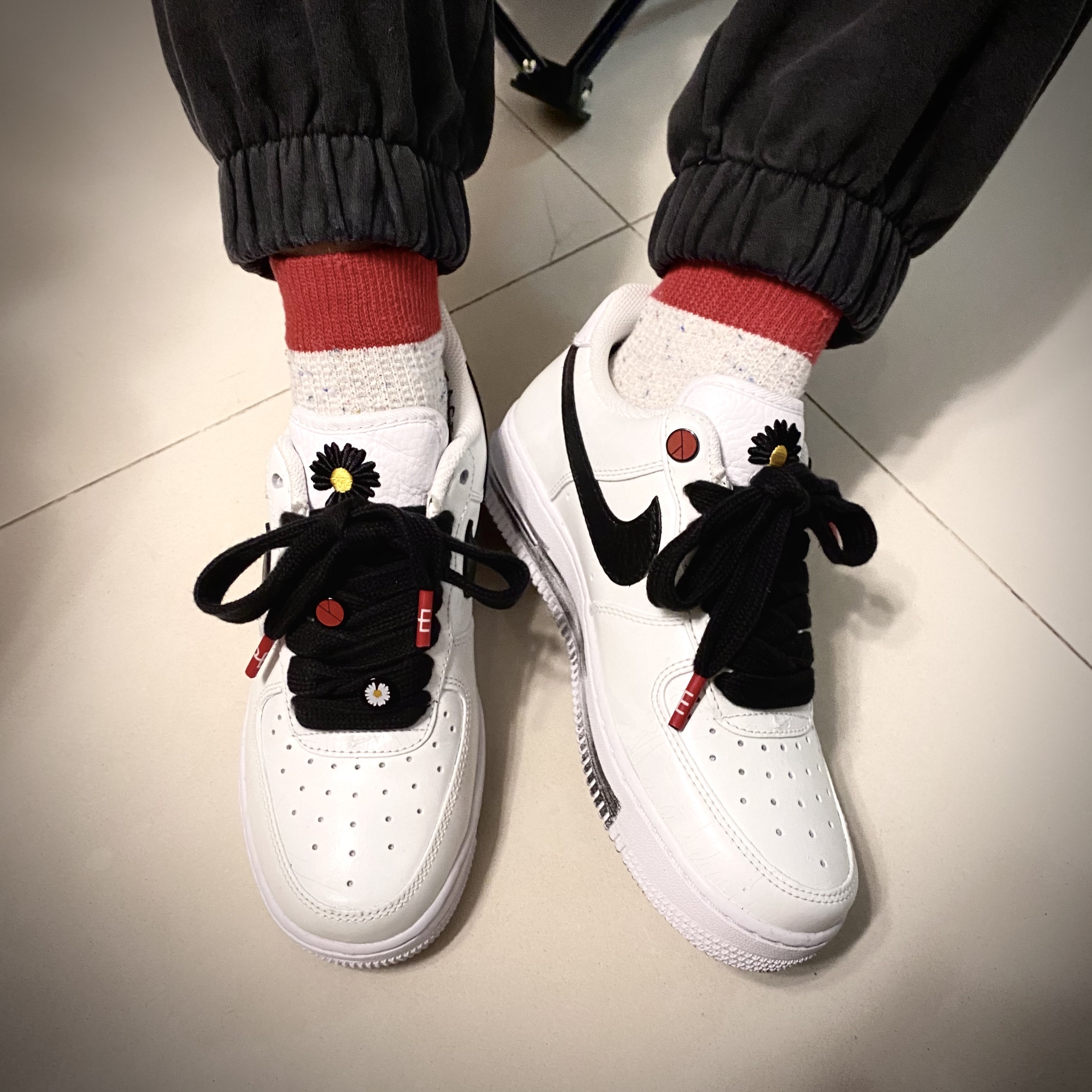 Nike x Peaceminusone Air Force 1 Low Para-Noise 2.0 착용 스타일