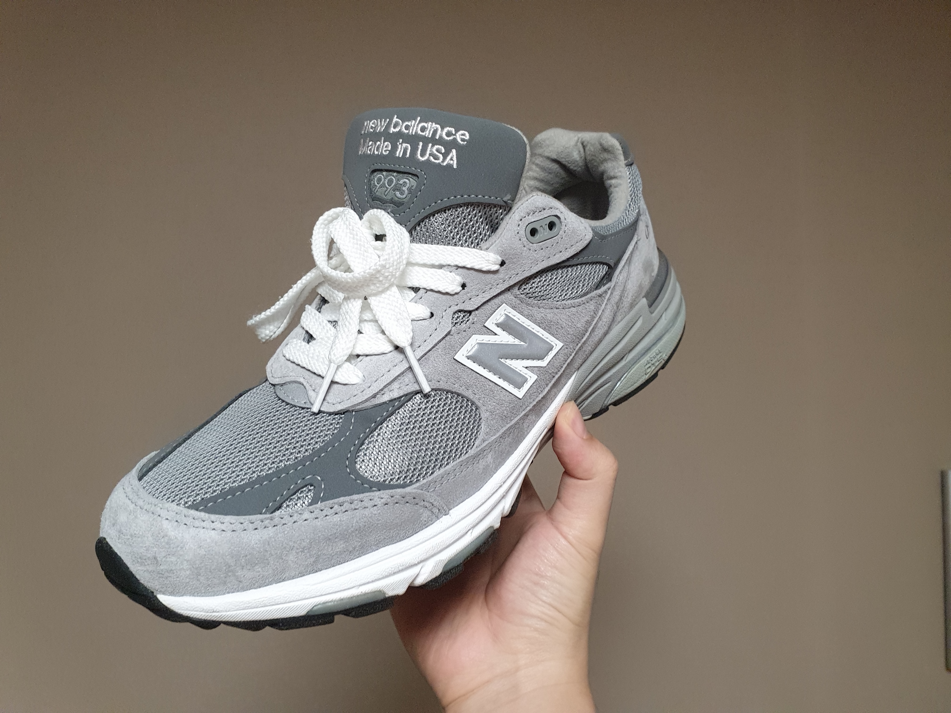 New Balance 993 Made in USA Grey - D Standard 착용 스타일