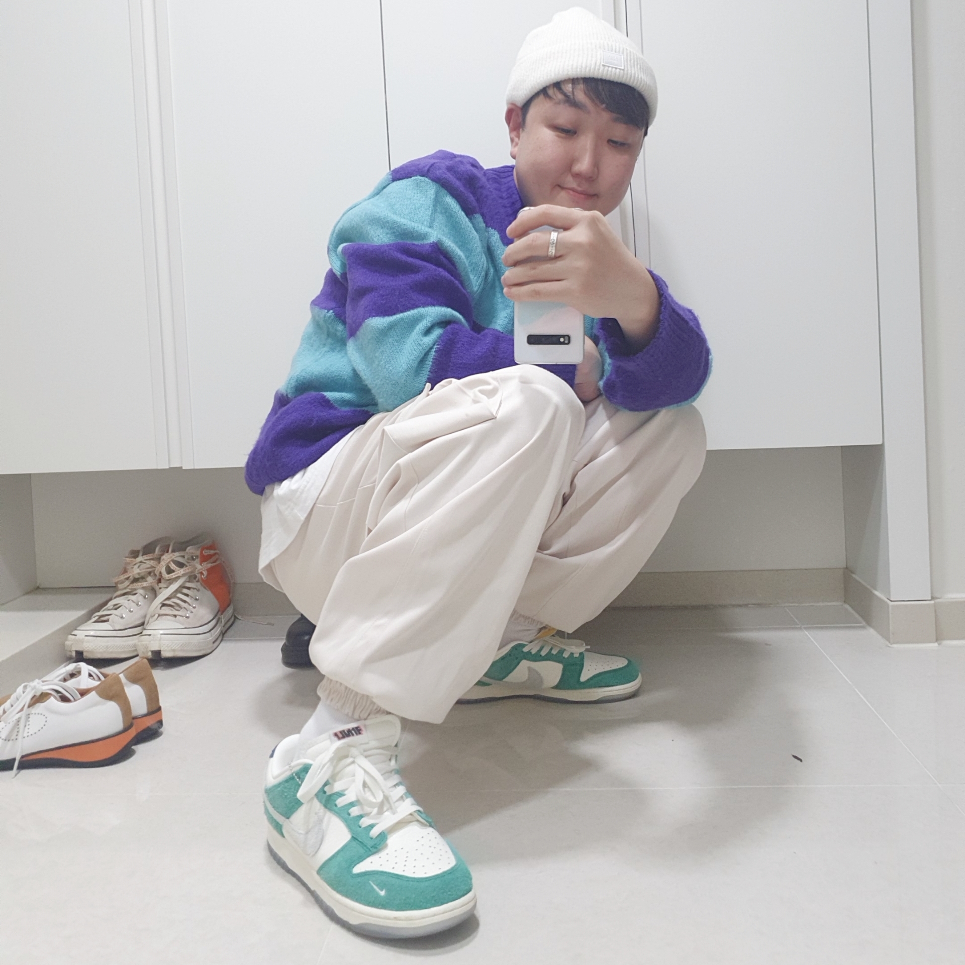 Nike x Kasina Dunk Low Road Sign - Kasina Exclusive 착용 스타일