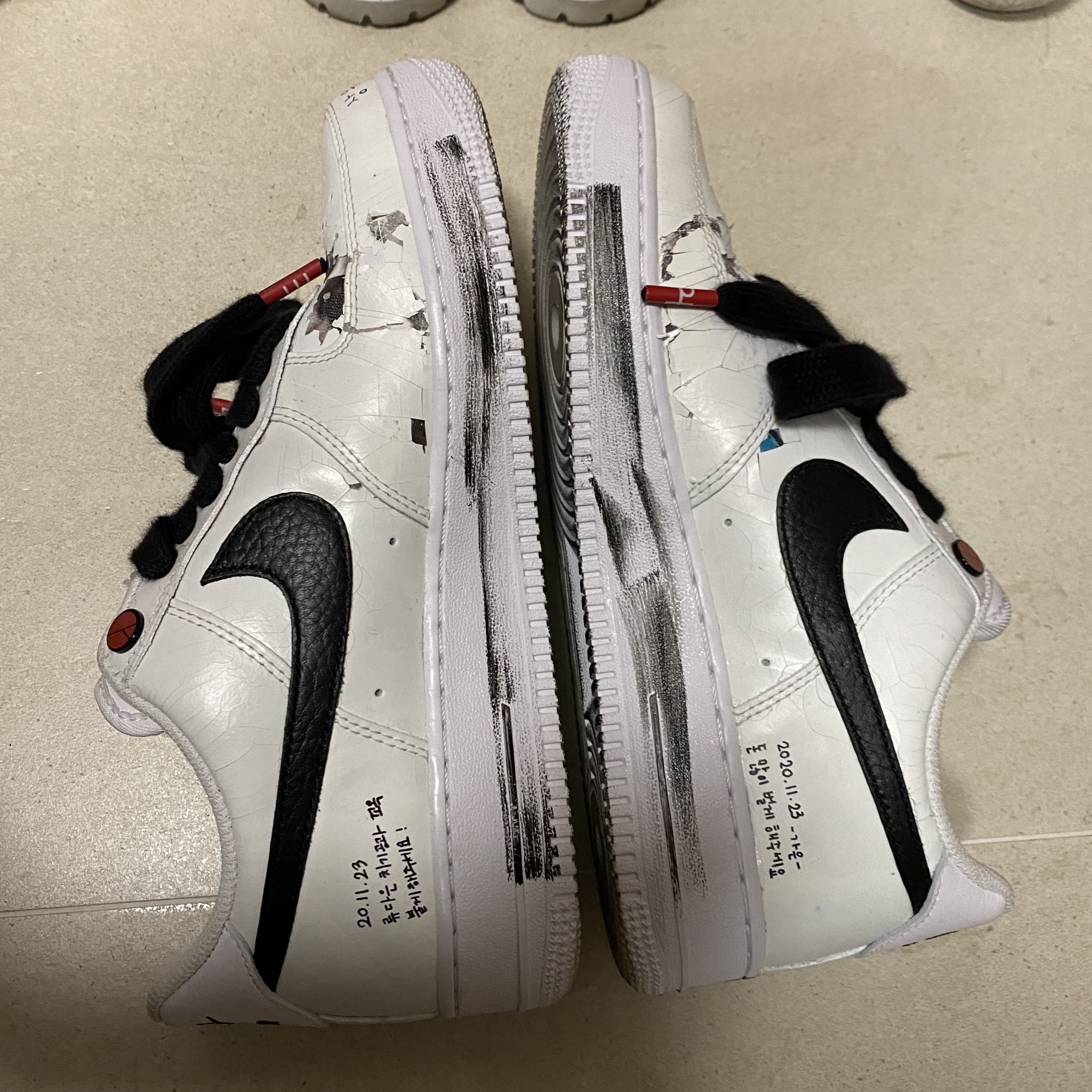 Nike x Peaceminusone Air Force 1 Low Para-Noise 2.0 착용 스타일 - 3