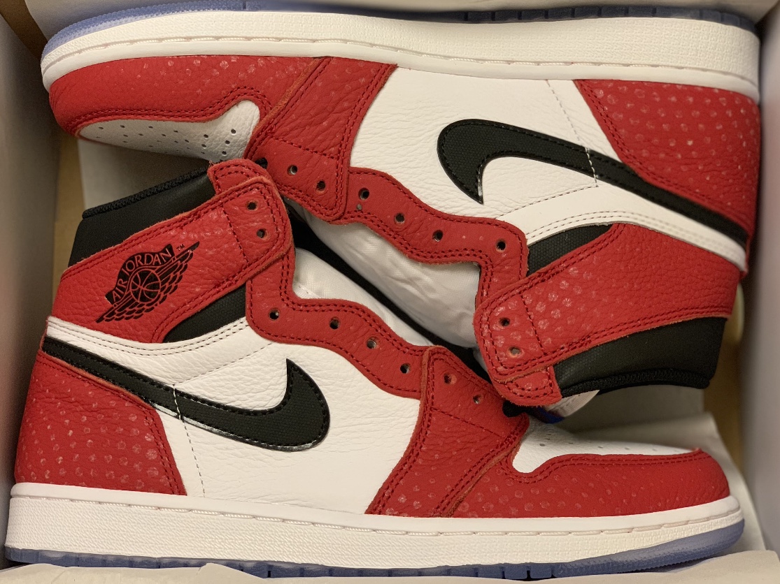 Jordan 1 Retro High Spider-Man Origin Story 착용 스타일