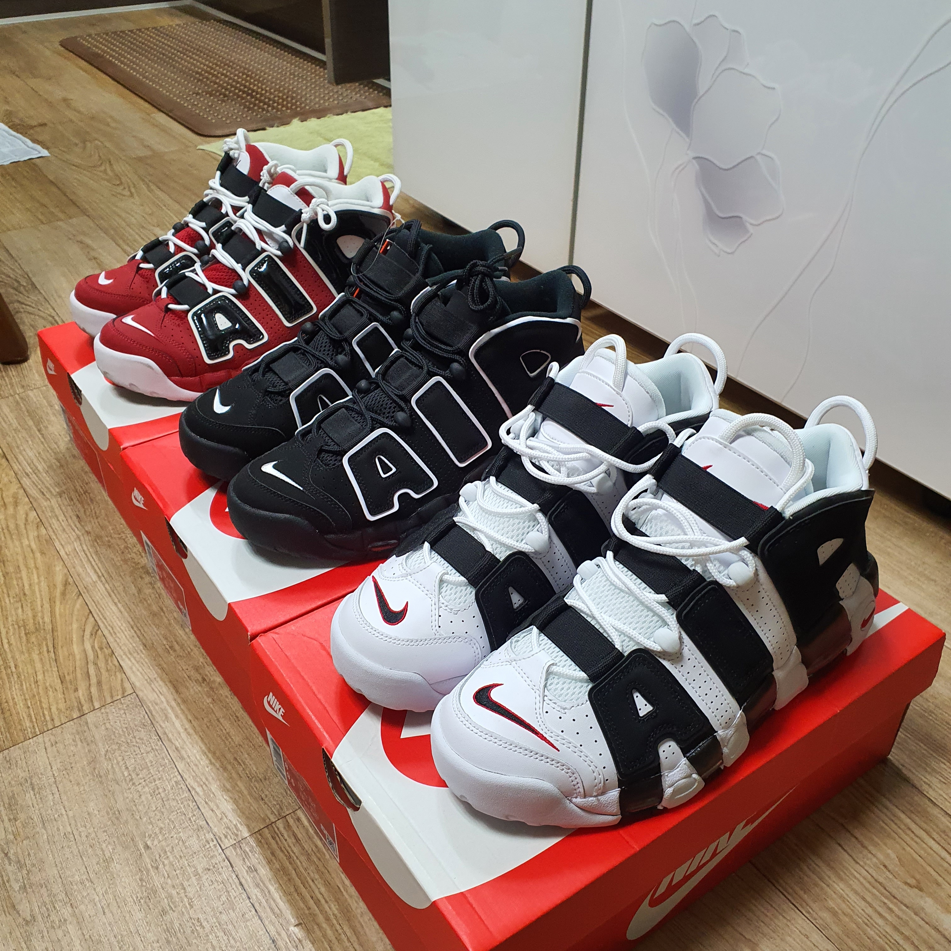Nike Air More Uptempo Black White 2020, Nike Air More Uptempo Scottie Pippen 착용 스타일
