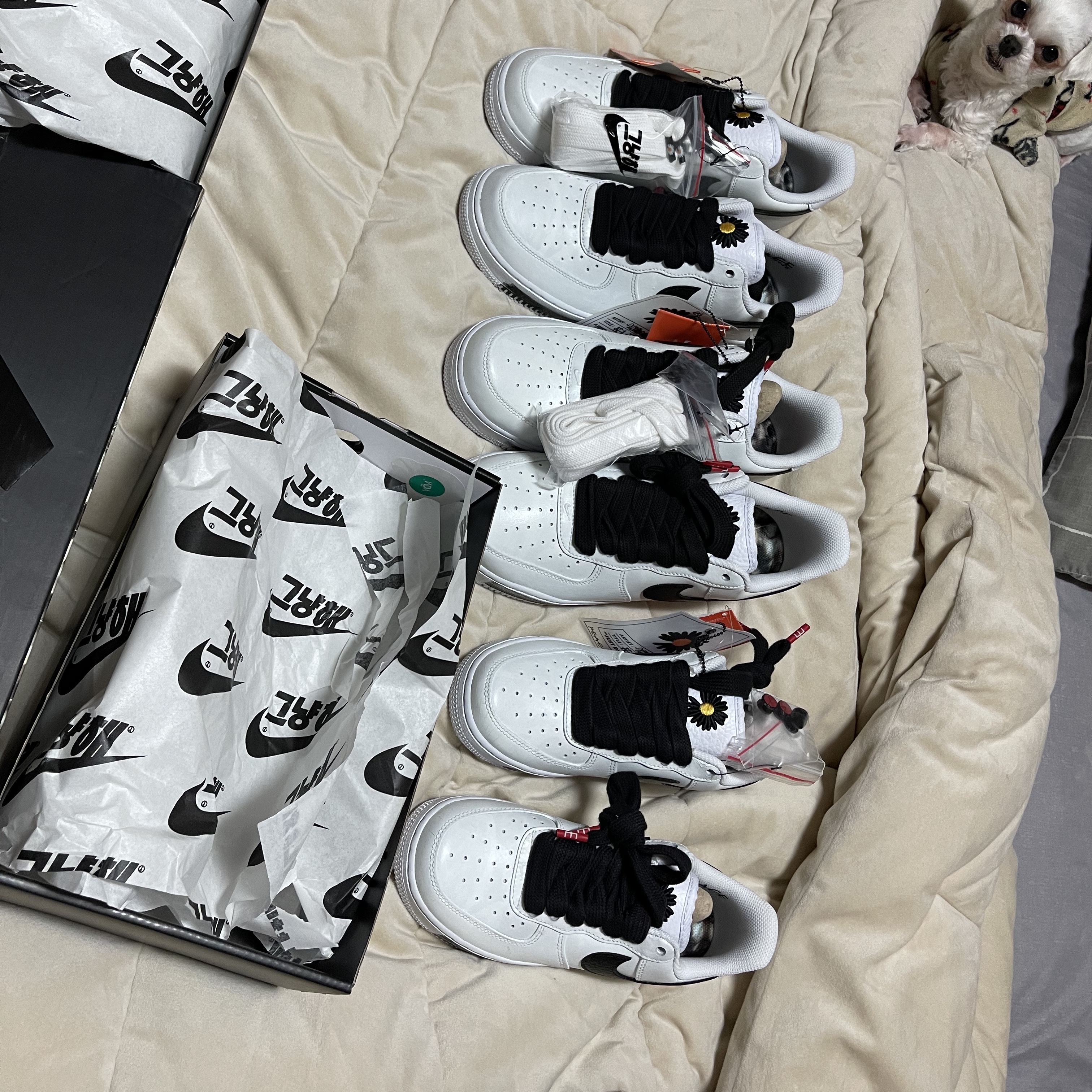Nike x Peaceminusone Air Force 1 Low Para-Noise 2.0 착용 스타일