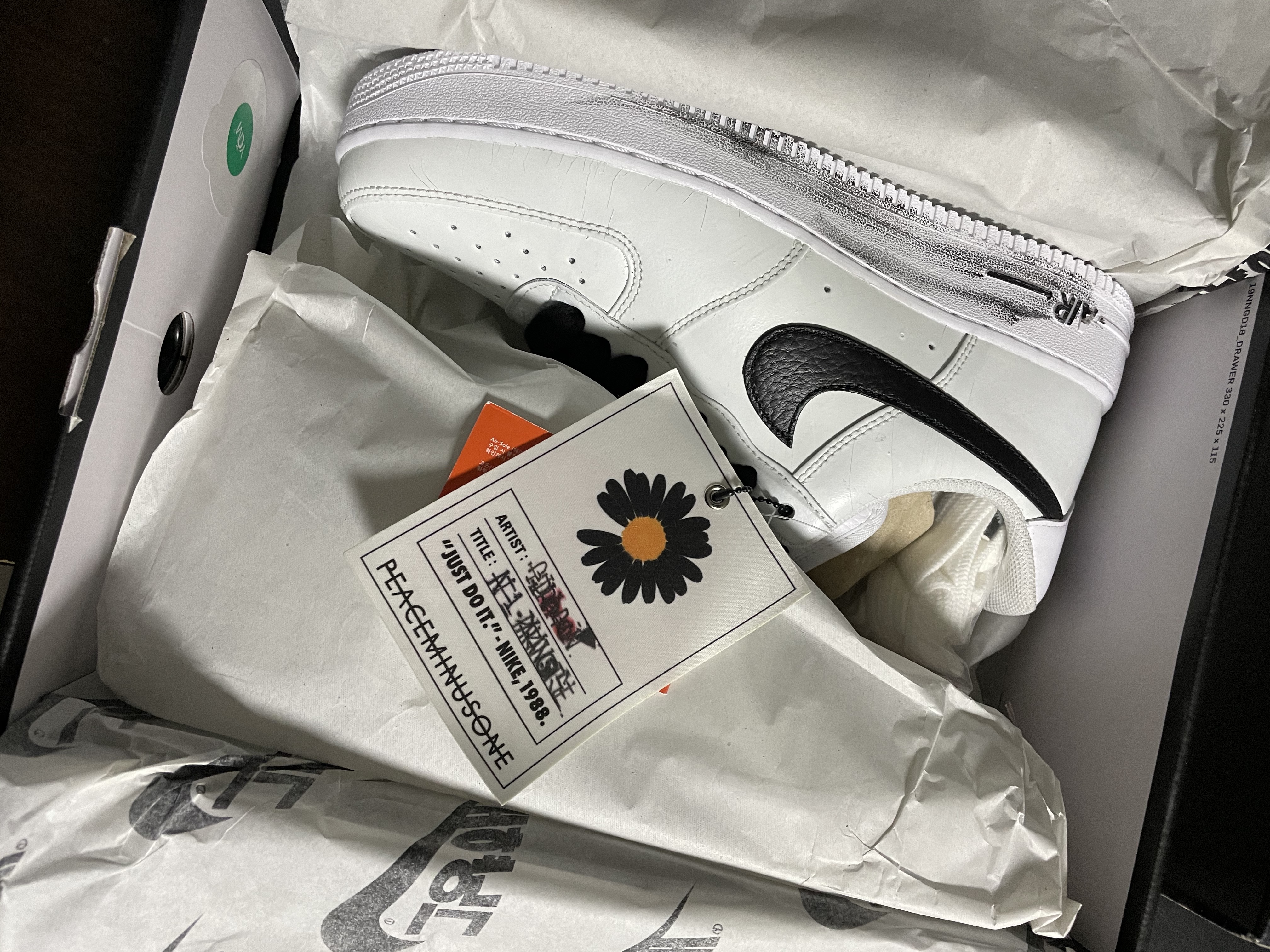 Nike x Peaceminusone Air Force 1 Low Para-Noise 2.0 착용 스타일 - 1