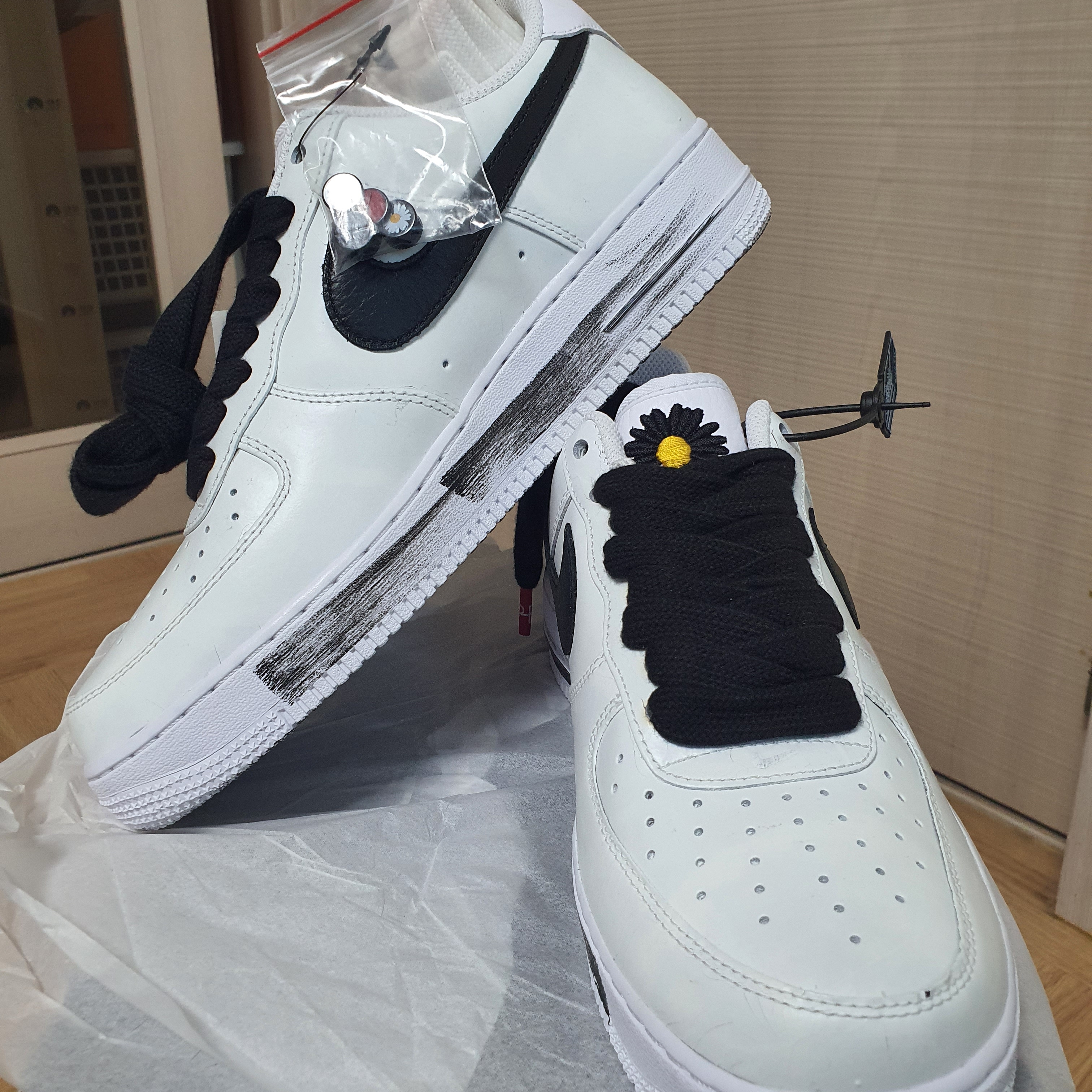 Nike x Peaceminusone Air Force 1 Low Para-Noise 2.0 착용 스타일 - 1
