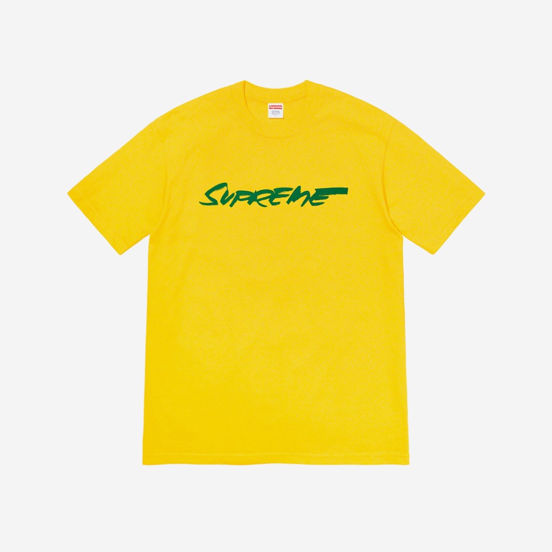 Supreme Futura Logo T-Shirt Yellow - 20FW 상세 이미지 1