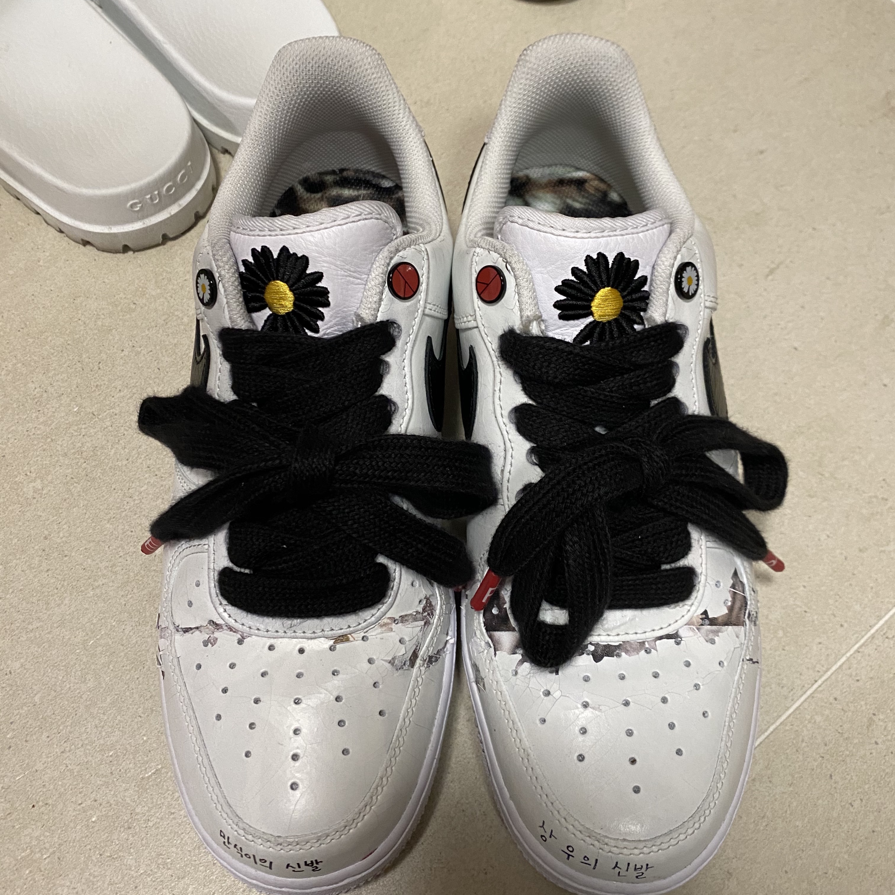 Nike x Peaceminusone Air Force 1 Low Para-Noise 2.0 착용 스타일 - 2
