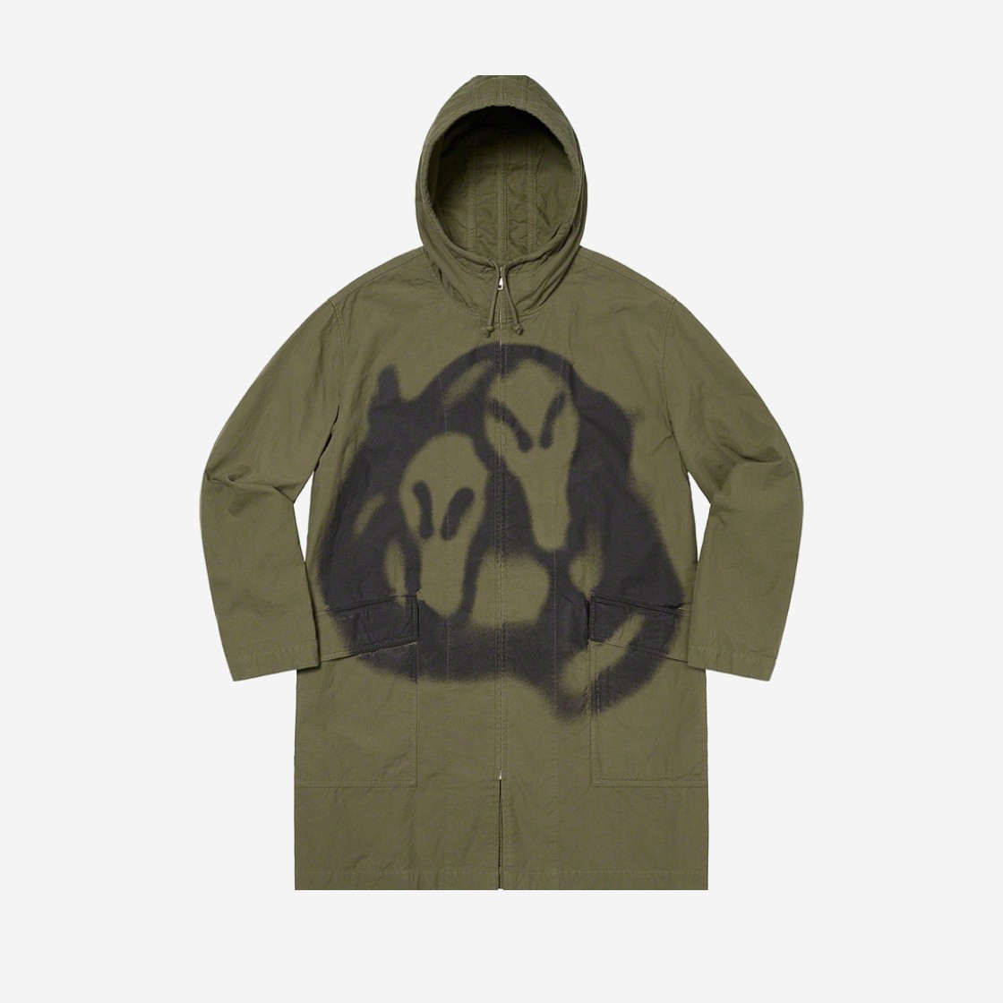 Supreme x Yohji Yamamoto Parka Olive - 20FW 상세 이미지 2