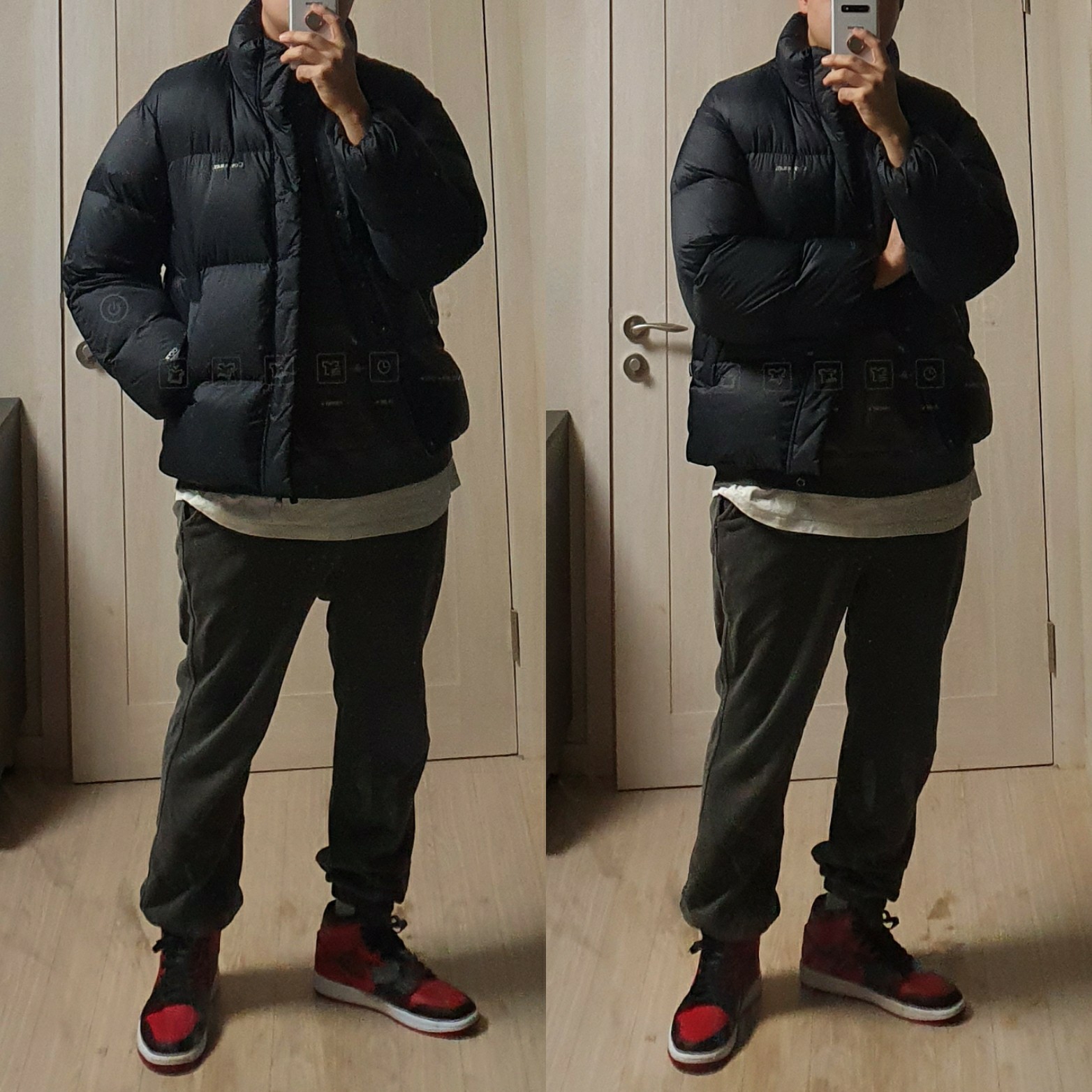 Jordan 1 Mid Bred Banned 2020 착용 스타일 - 2