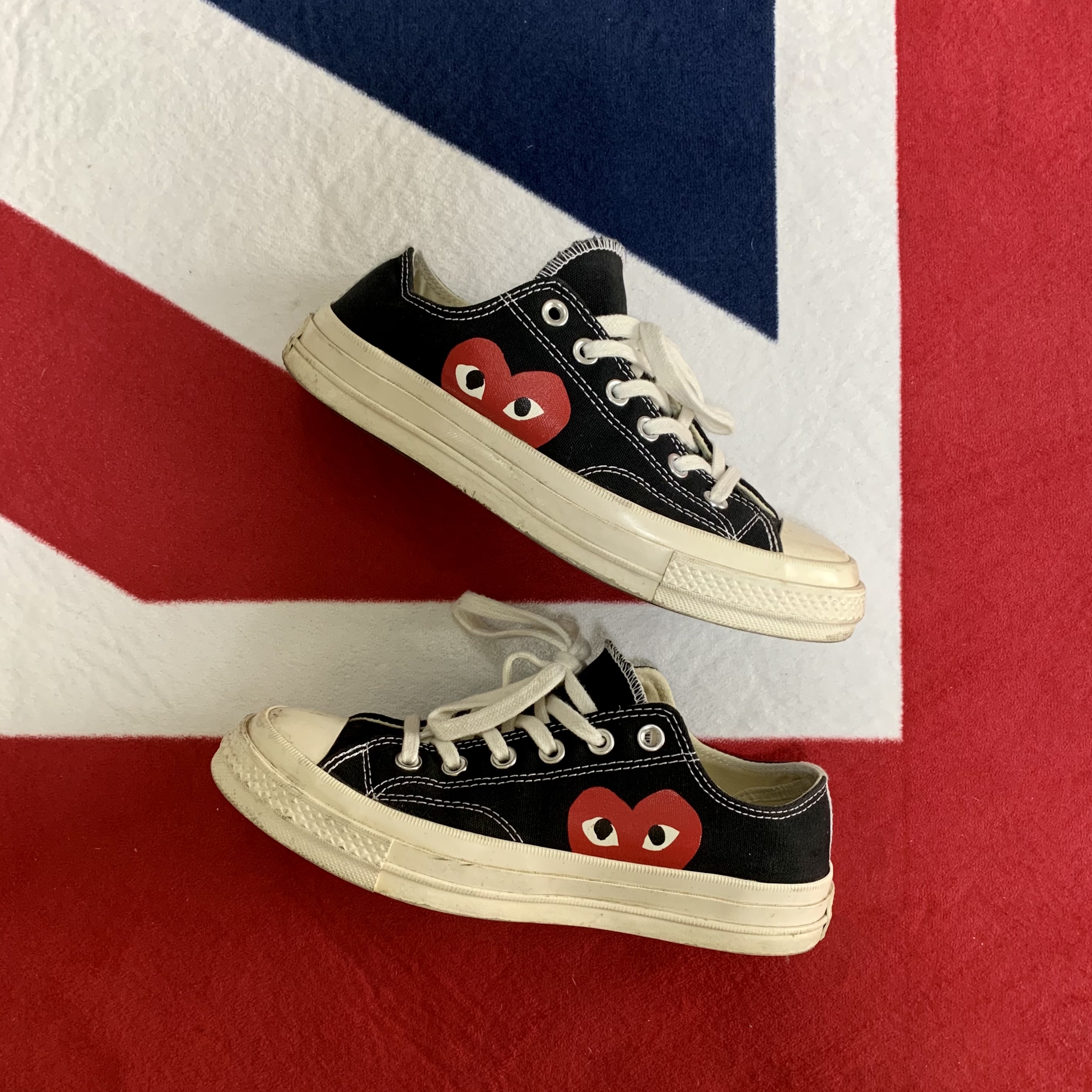Converse x Play Comme des Garcons Chuck 70 Ox Black 착용 스타일