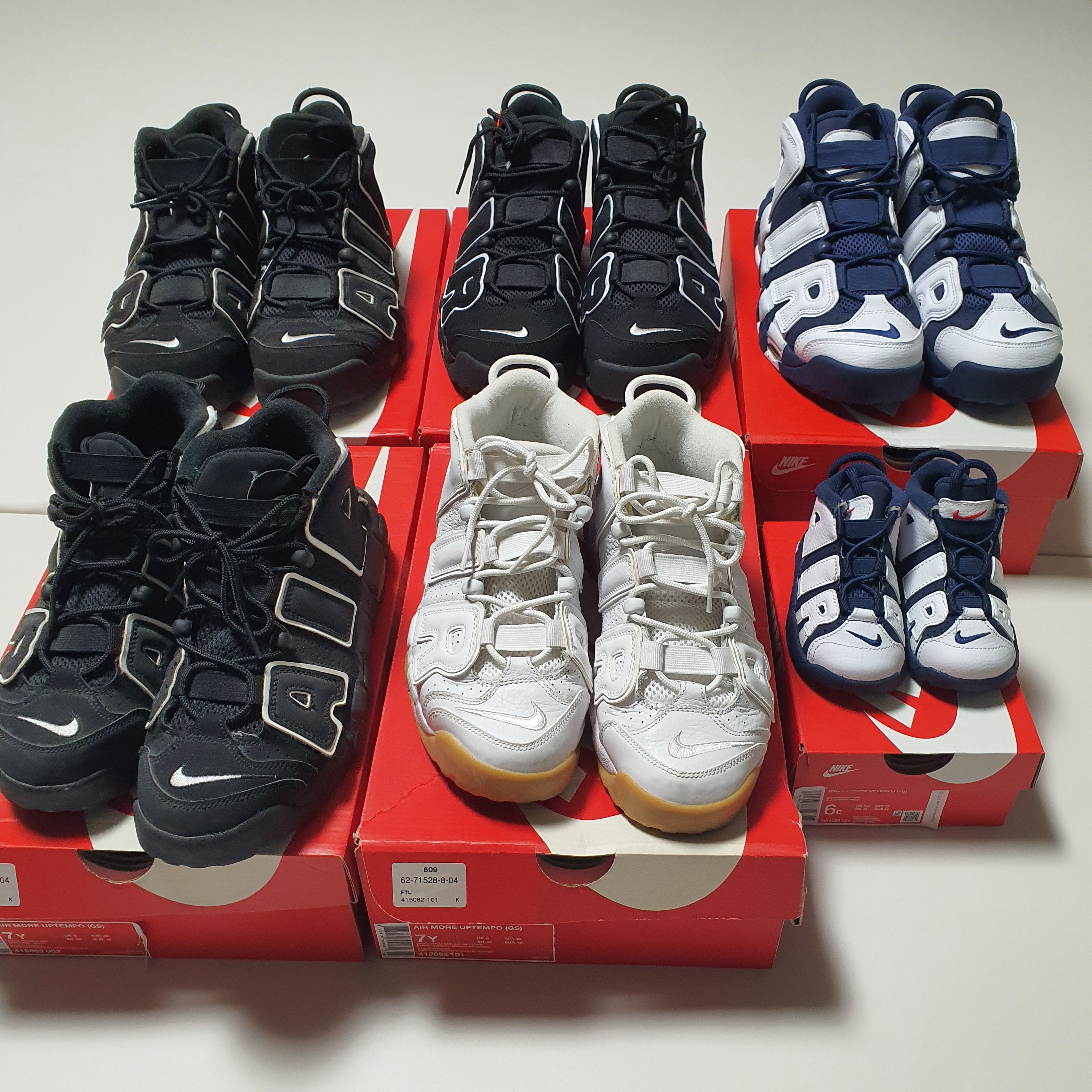 Nike Air More Uptempo Black White 2020, Nike Air More Uptempo Olympic 2020 착용 스타일 - 1