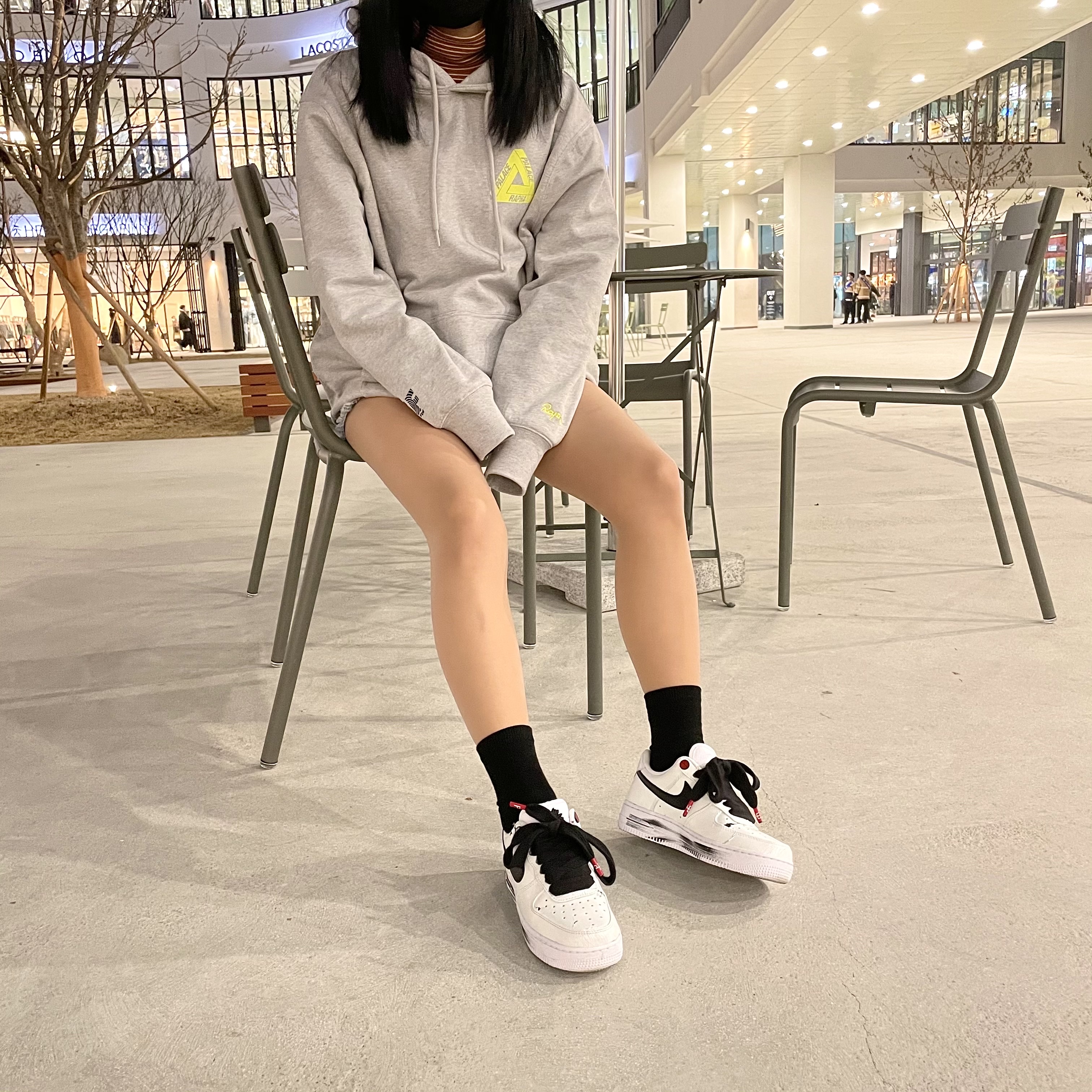 Nike x Peaceminusone Air Force 1 Low Para-Noise 2.0, Palace x Rapha Off Bike Hood Grey - 20FW 착용 스타일 - 2