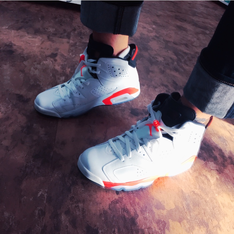 Jordan 6 Retro Infrared White 2014 착용 스타일