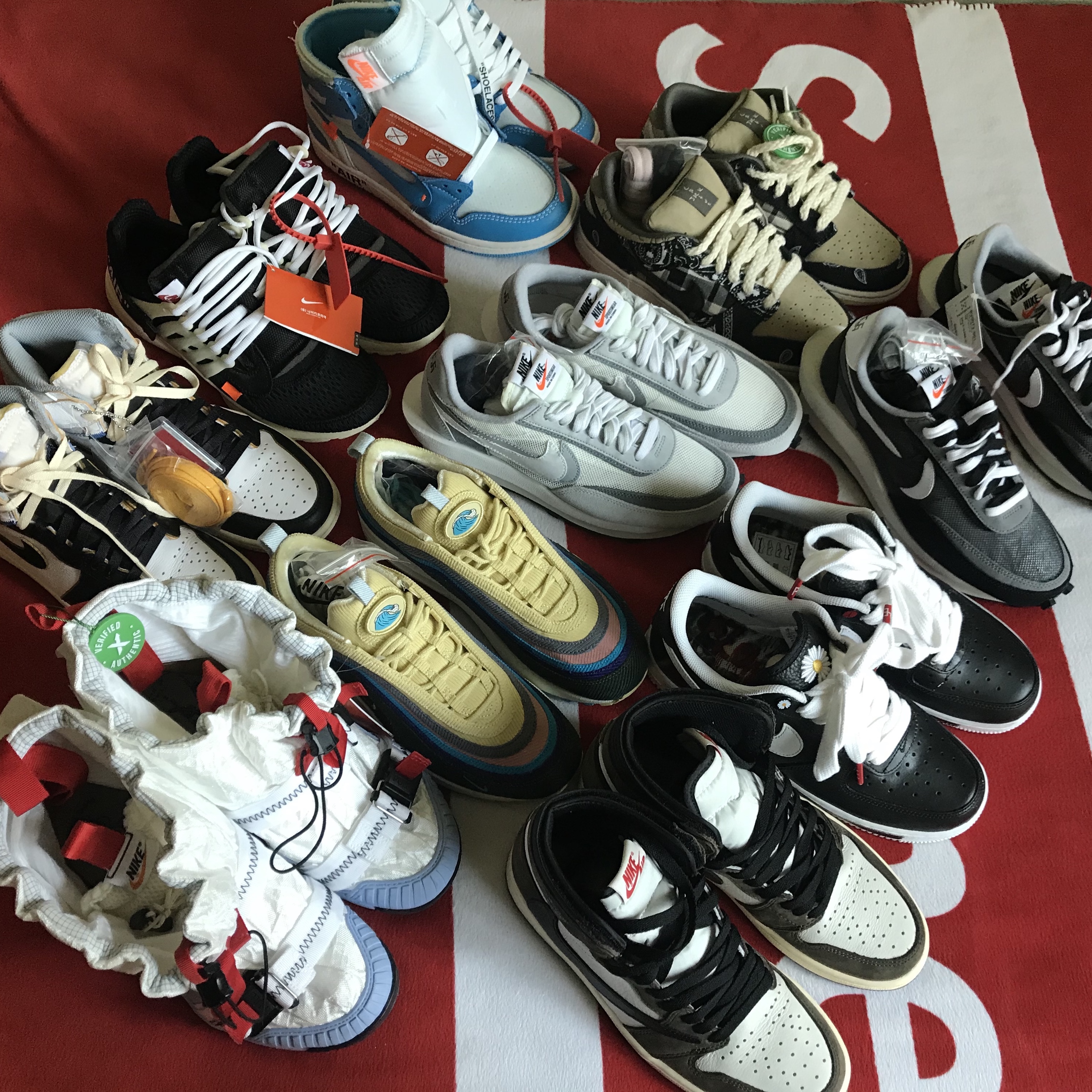 Nike x Sacai LDWaffle Black, Nike x Sacai LDWaffle Summit White 착용 스타일