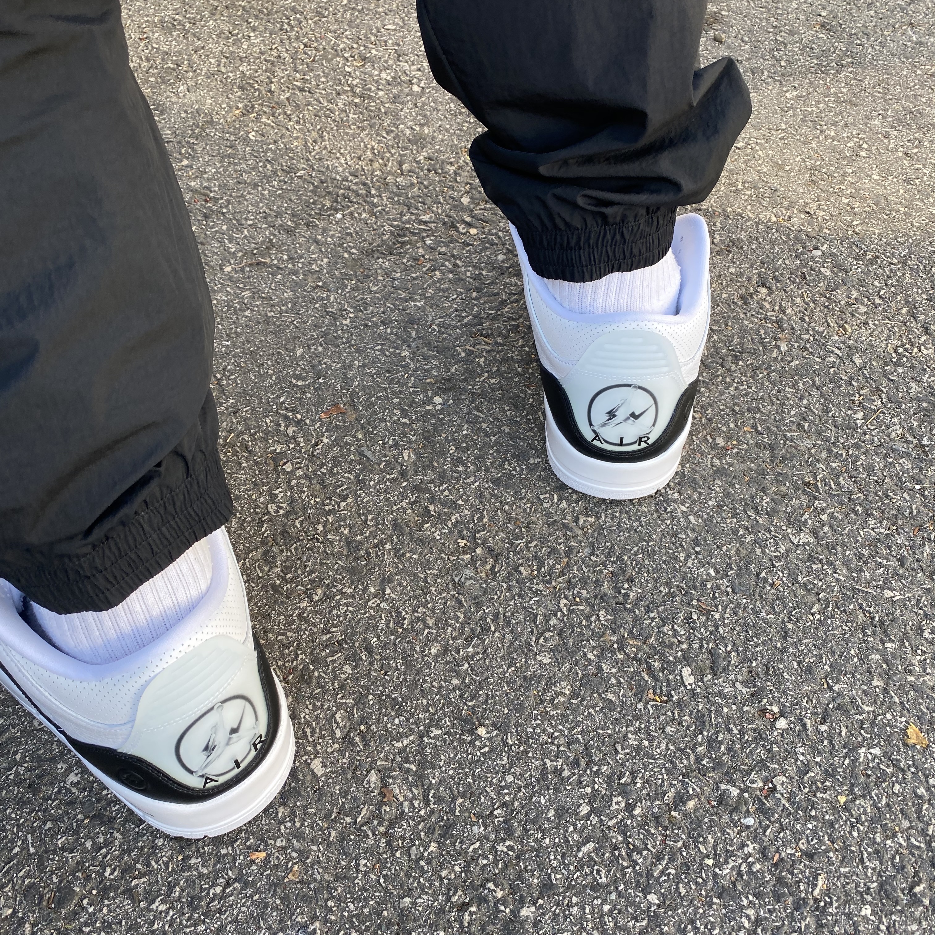 Jordan 3 x Fragment Retro SP White Black 착용 스타일