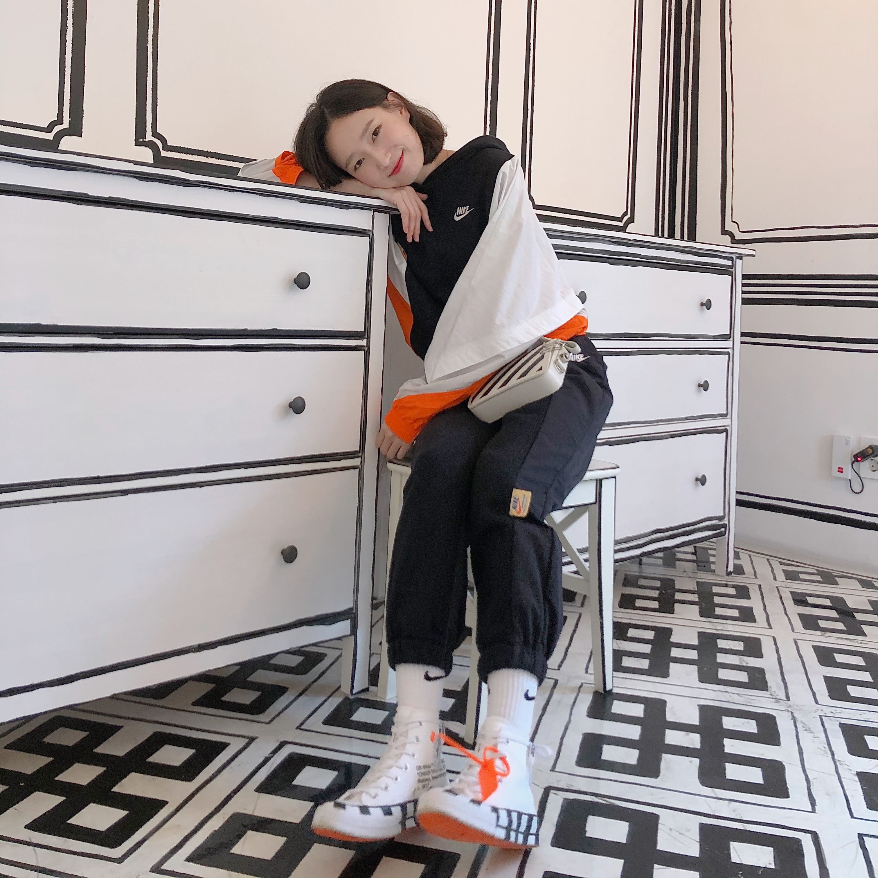 Converse x Off-White Chuck 70 High V2 2018 착용 스타일