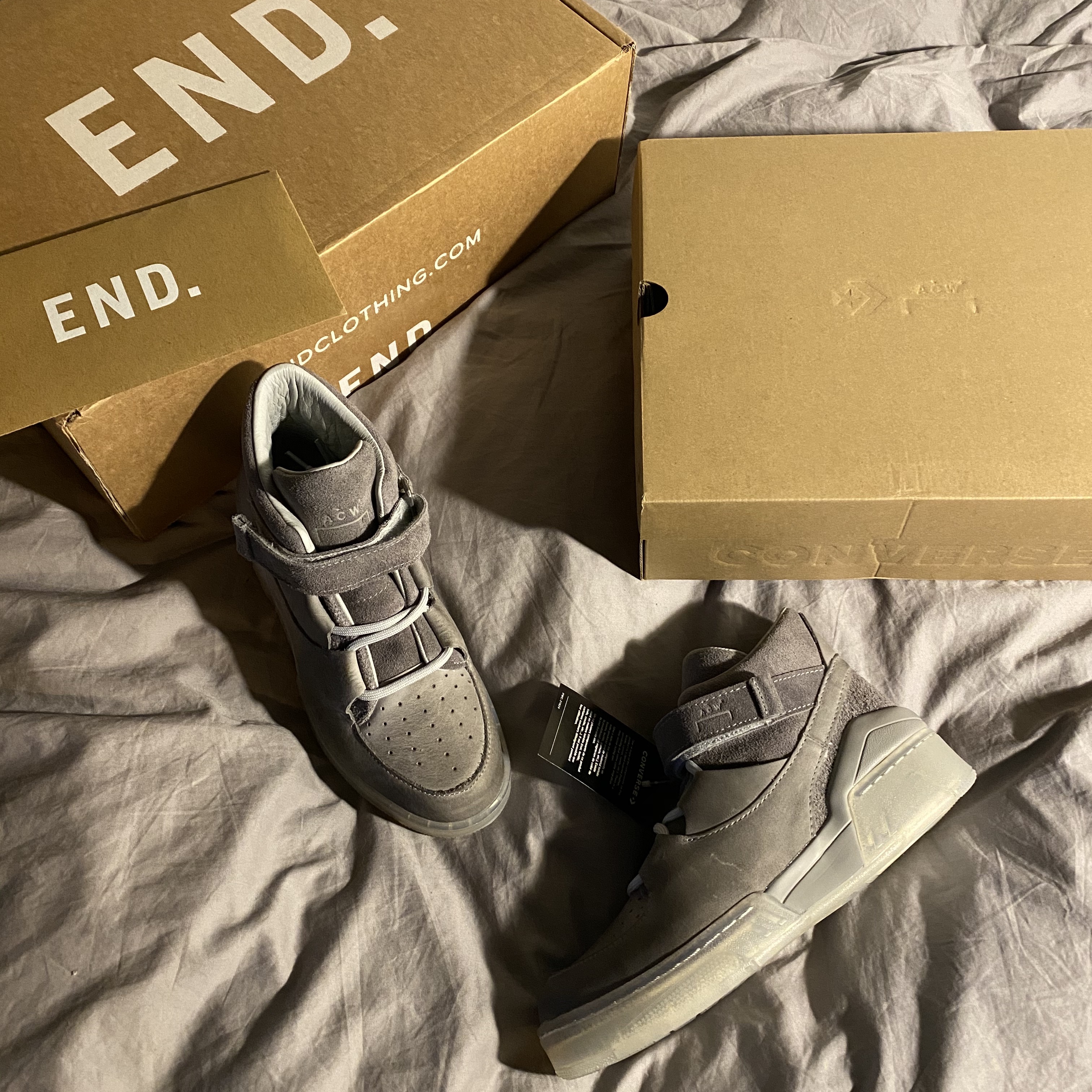 Converse x A-Cold-Wall ERX 260 Mid Grey Violet 착용 스타일