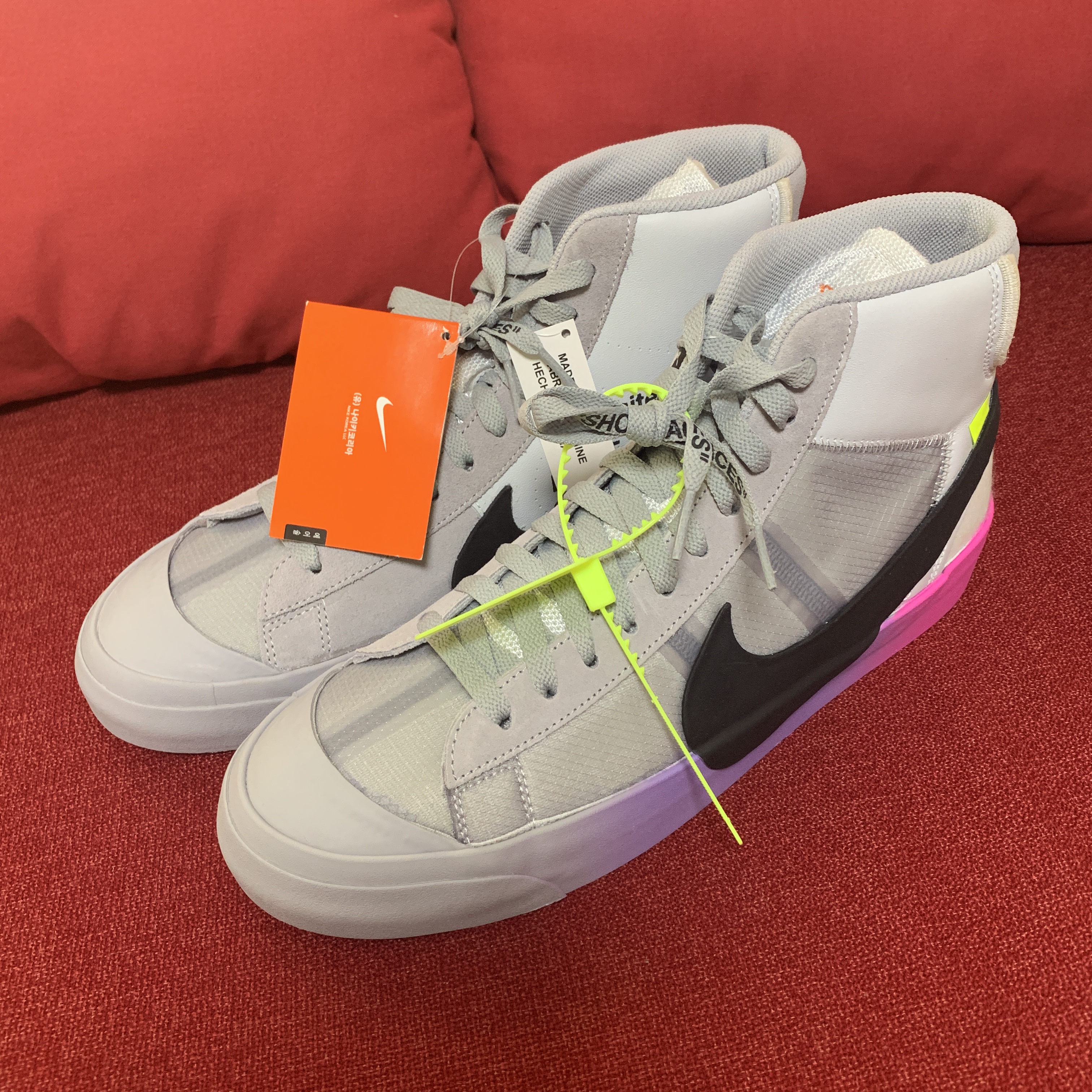Nike x Off-White Blazer Mid Wolf Grey Serena Queen 착용 스타일 - 1