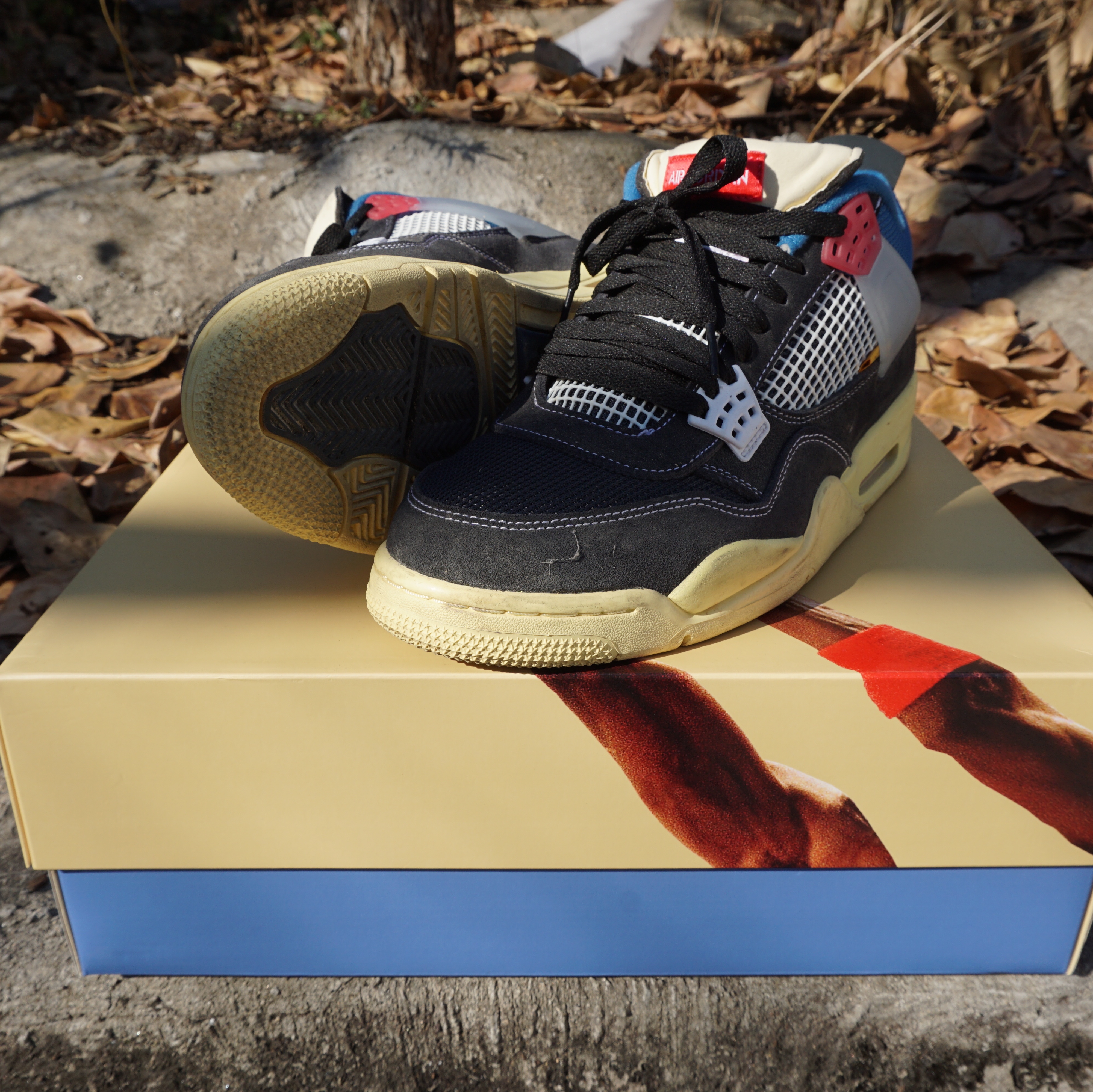 Jordan 4 x Union Retro Off Noir 착용 스타일