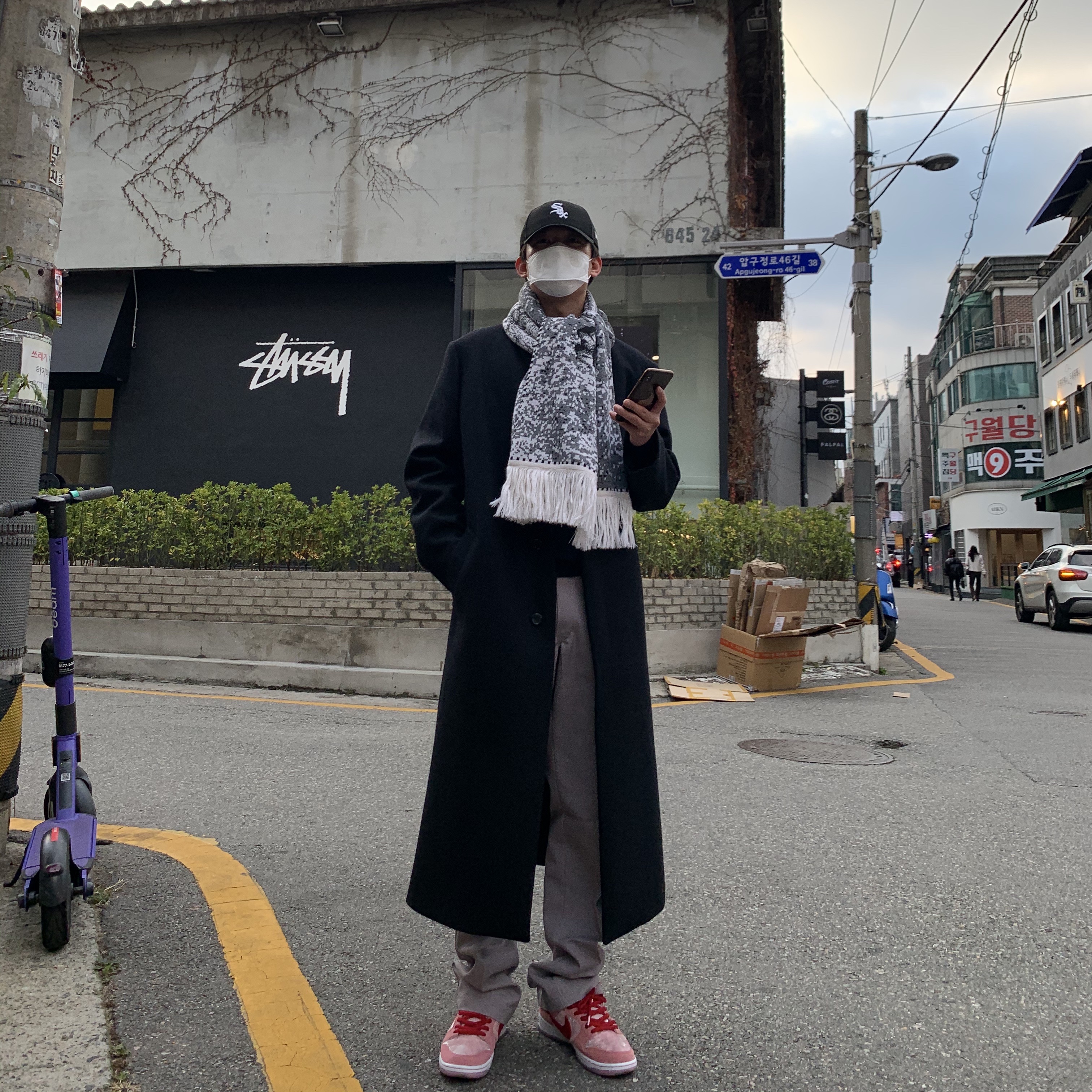 Nike x StrangeLove SB Dunk Low Pink (Regular Box) 착용 스타일