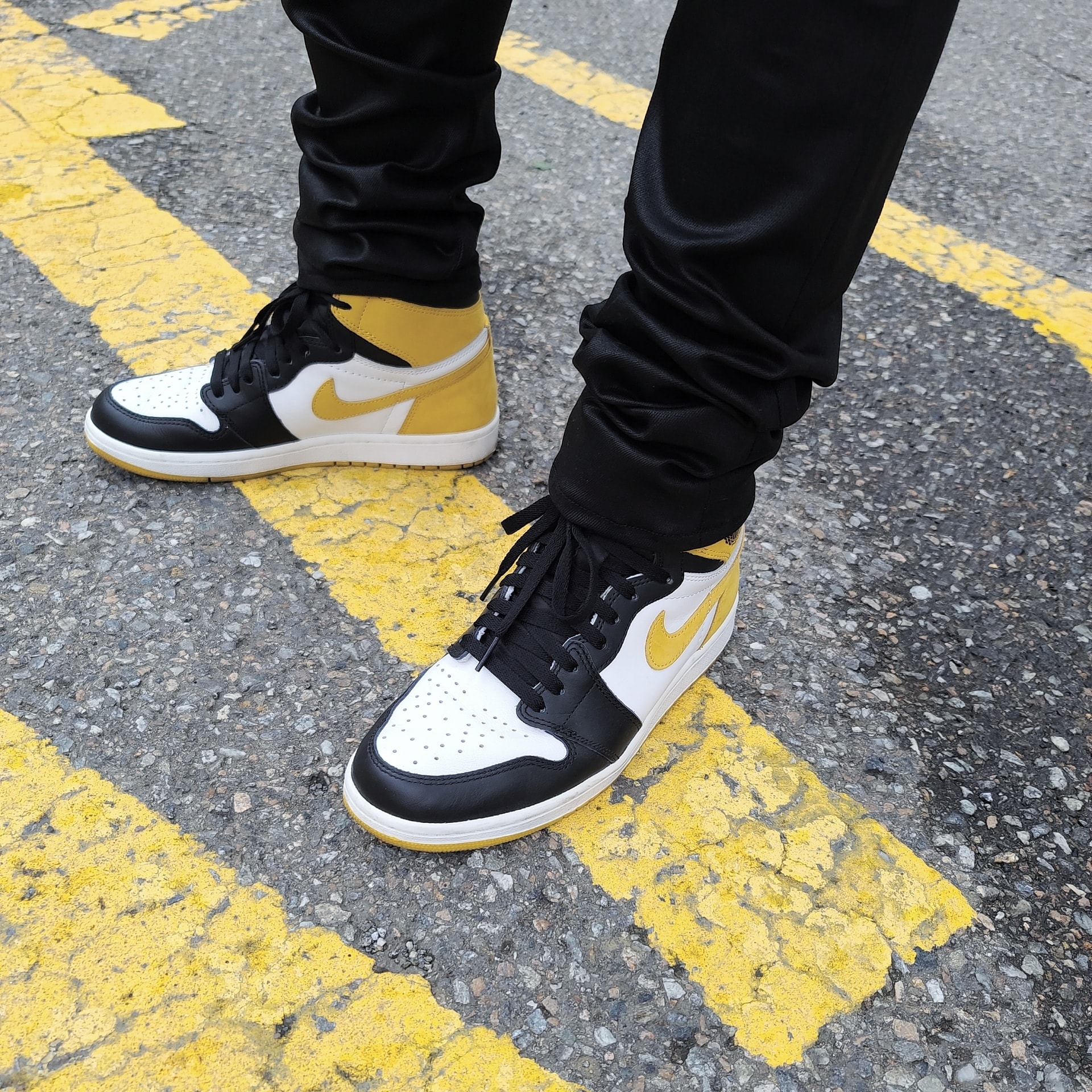 Jordan 1 Retro High Yellow Ochre 착용 스타일