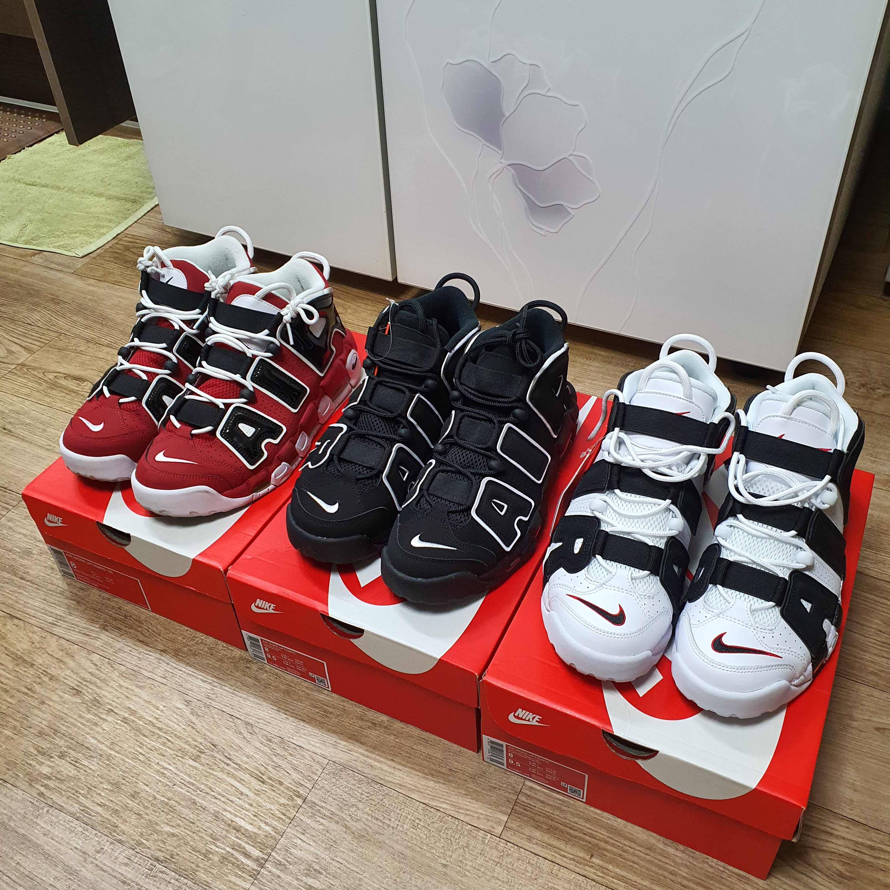 Nike Air More Uptempo Black White 2020, Nike Air More Uptempo Scottie Pippen 착용 스타일