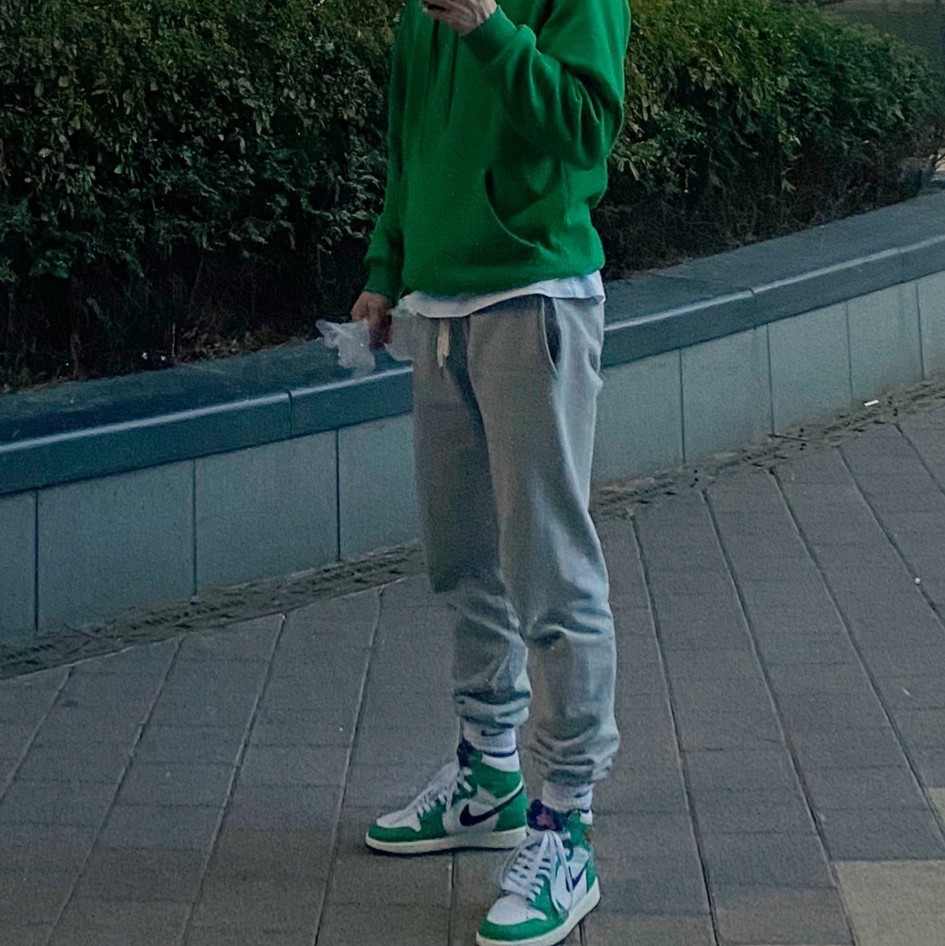 (W) Jordan 1 Retro High OG Lucky Green 착용 스타일