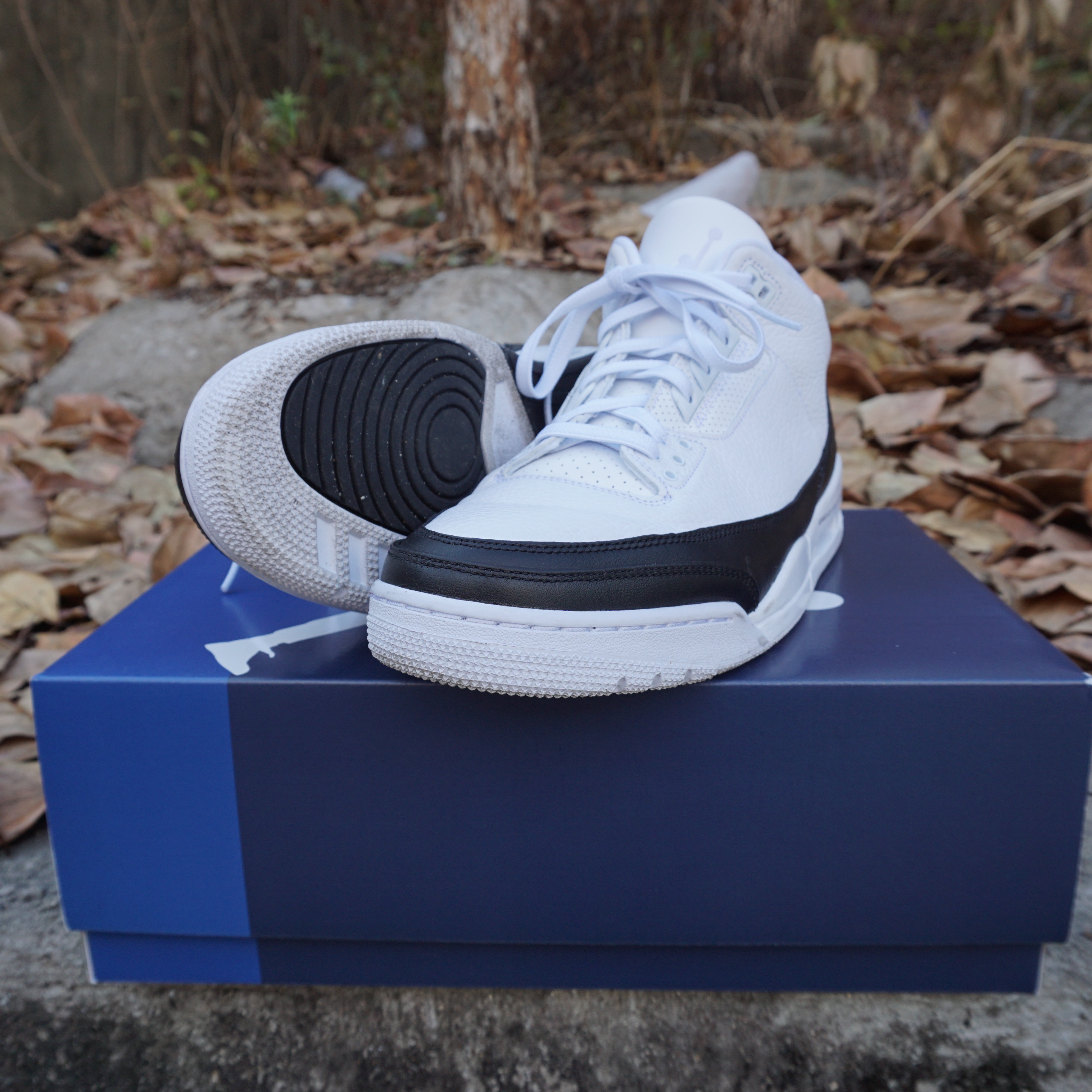 Jordan 3 x Fragment Retro SP White Black 착용 스타일