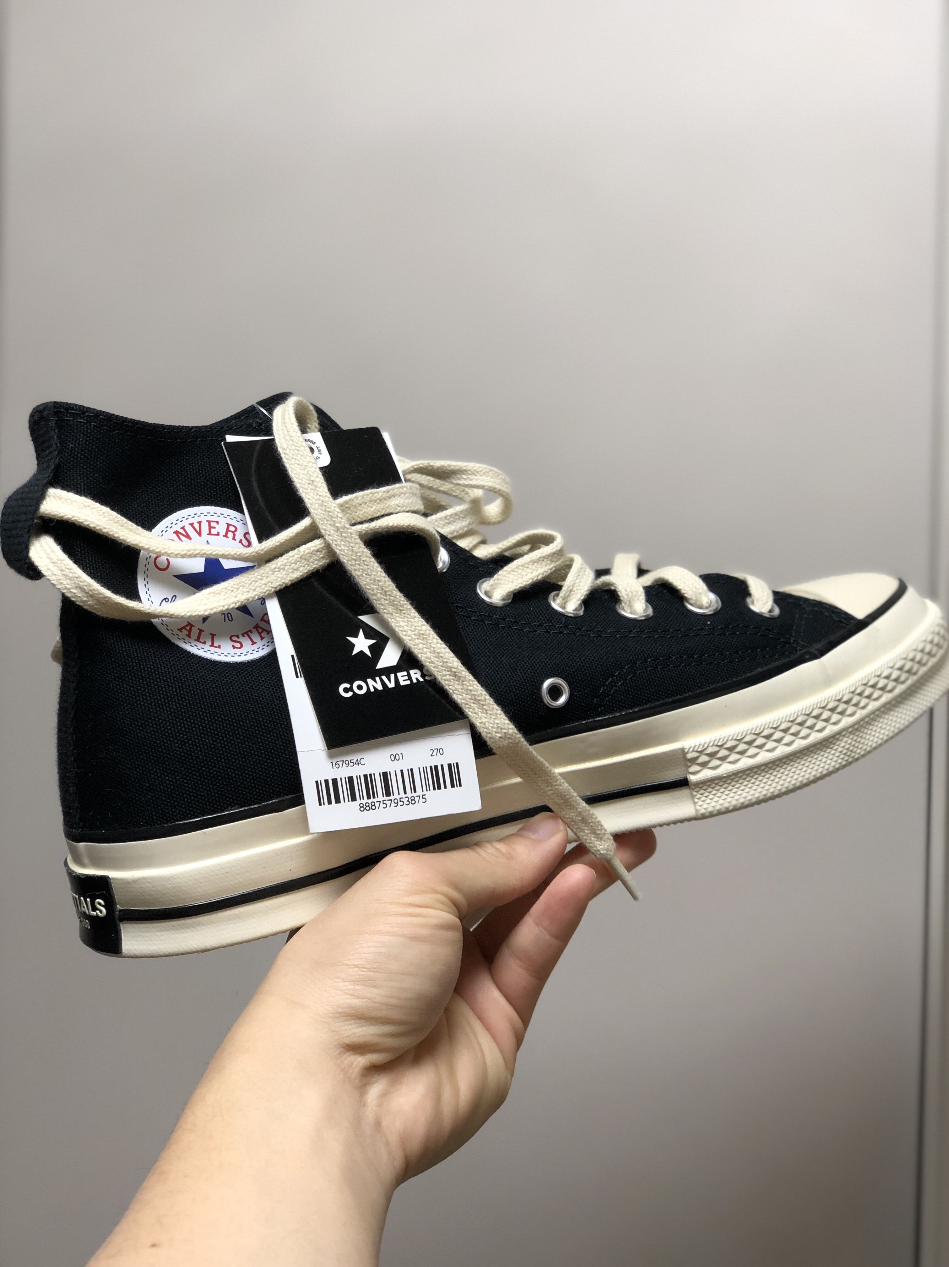 Converse x Fear of God Essentials Chuck 70 Hi Black 2020 착용 스타일