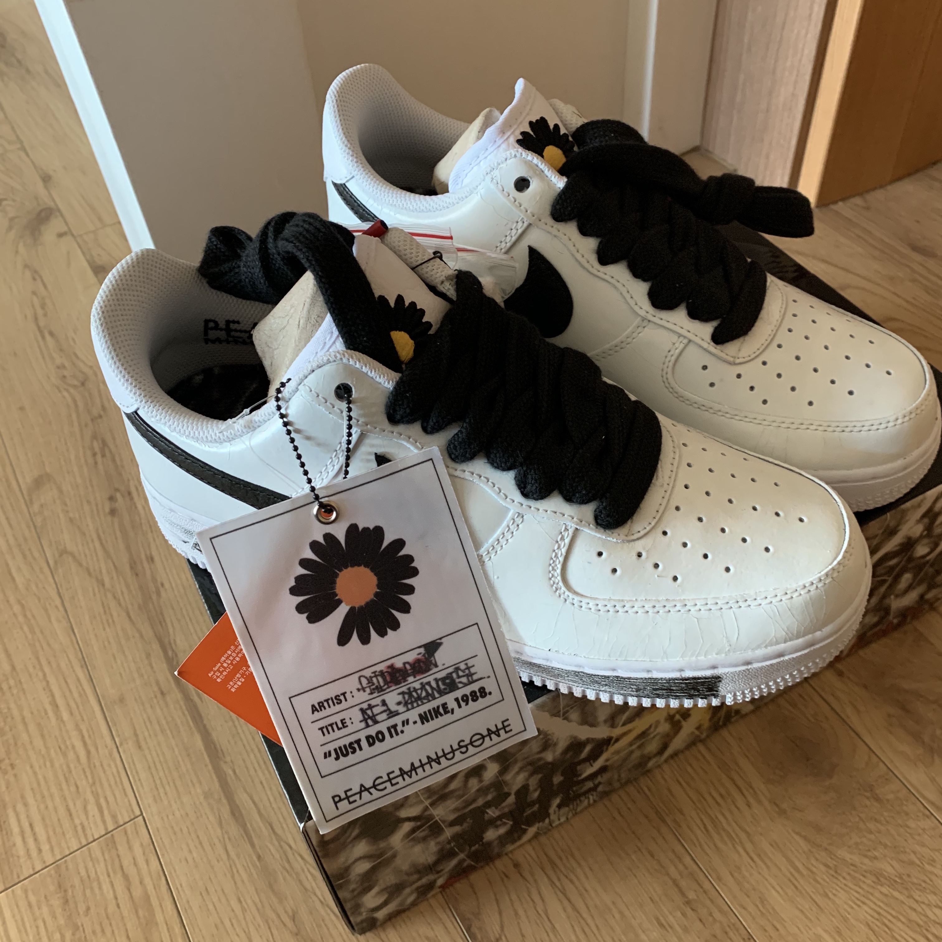 Nike x Peaceminusone Air Force 1 Low Para-Noise 2.0 착용 스타일 - 4