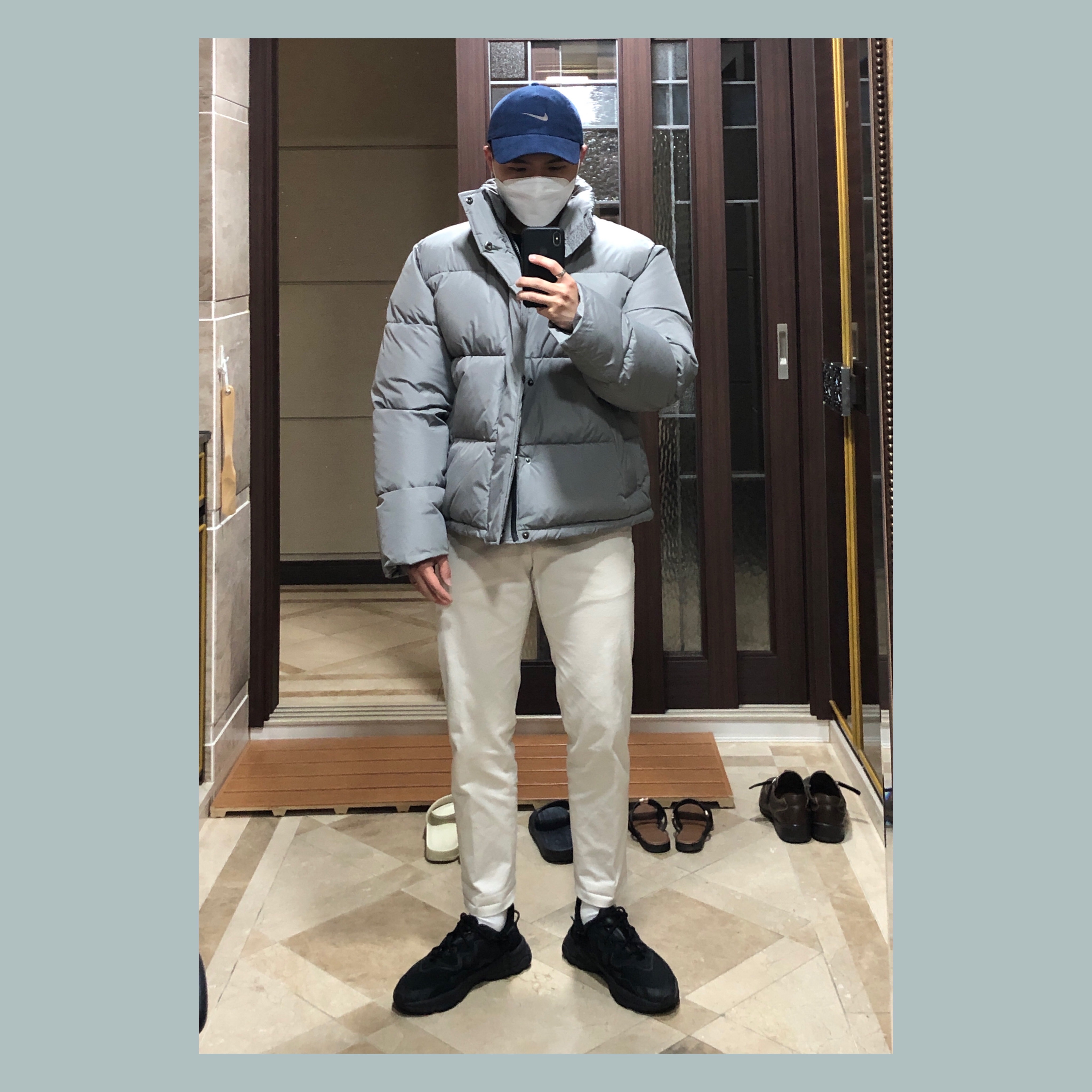 Adidas Ozweego Core Black 착용 스타일