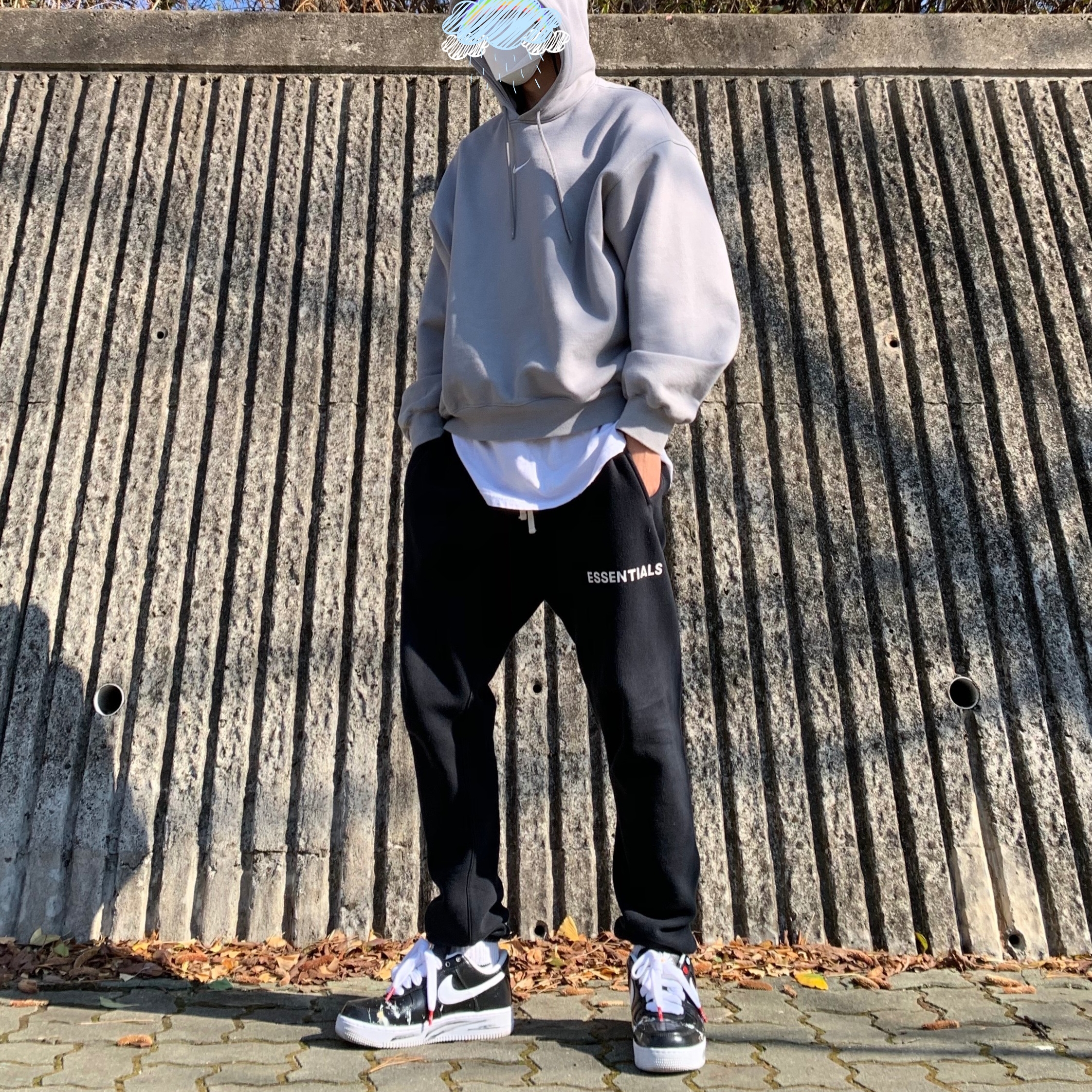 Nike x Peaceminusone Air Force 1 Low Para-Noise 착용 스타일