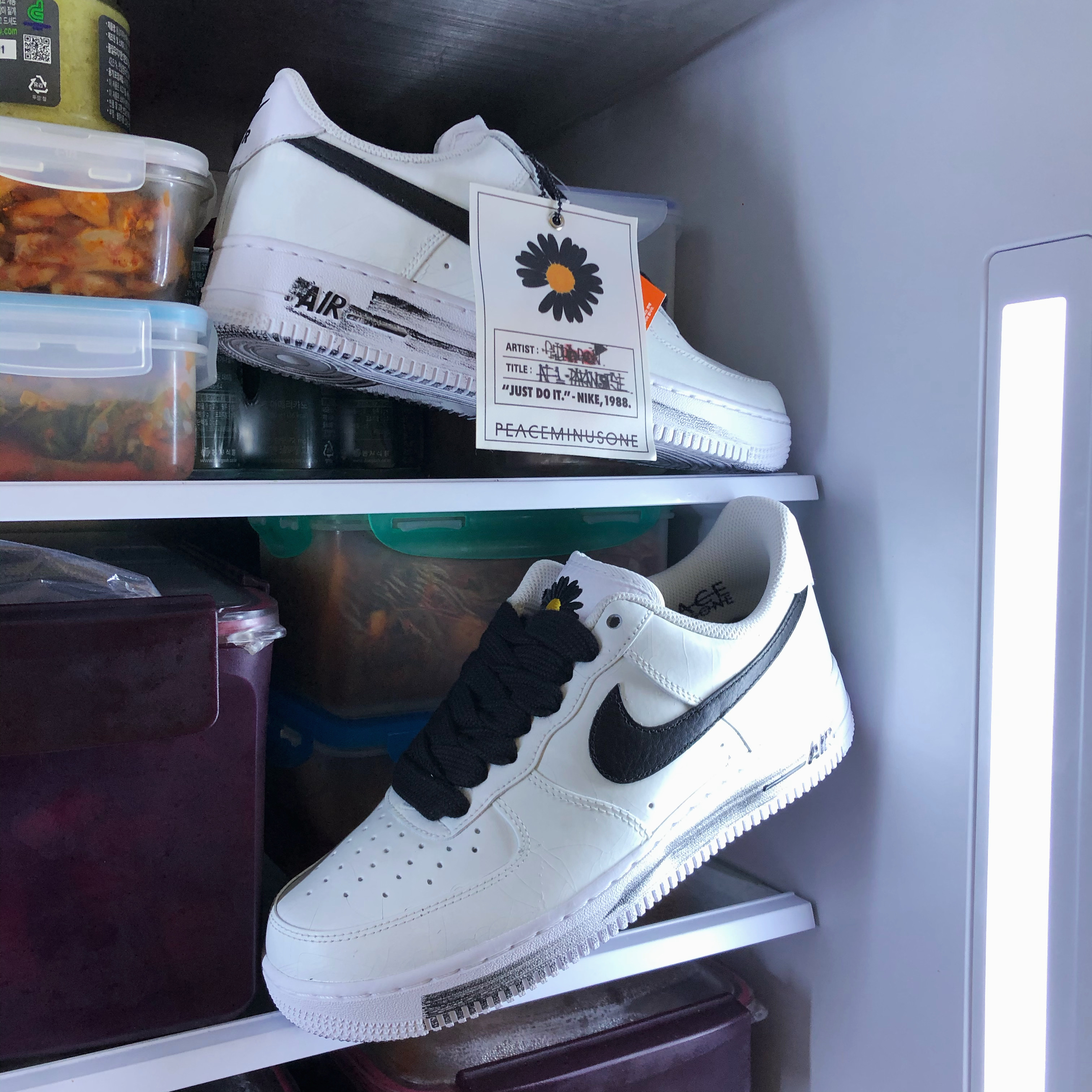 Nike x Peaceminusone Air Force 1 Low Para-Noise 2.0 착용 스타일