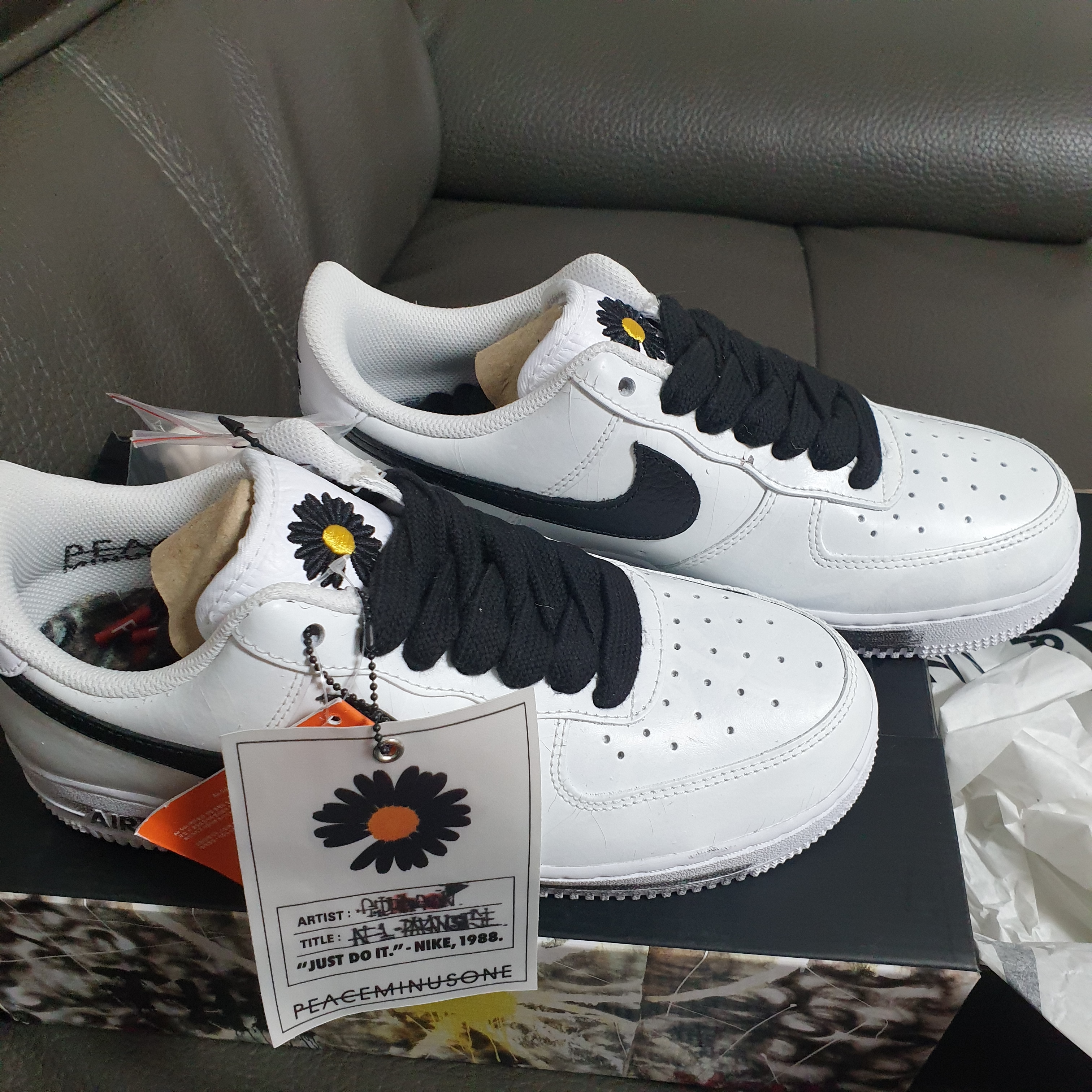 Nike x Peaceminusone Air Force 1 Low Para-Noise 2.0 착용 스타일 - 2