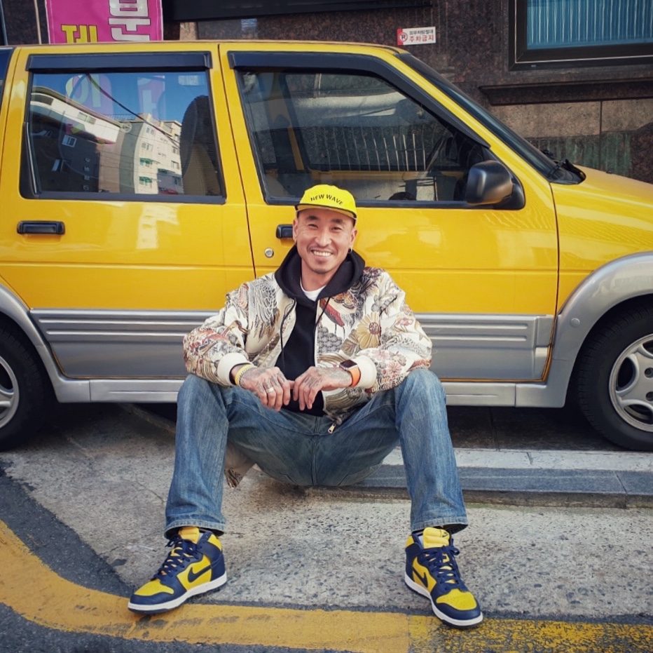 Nike Dunk High SP Maize & Blue 착용 스타일