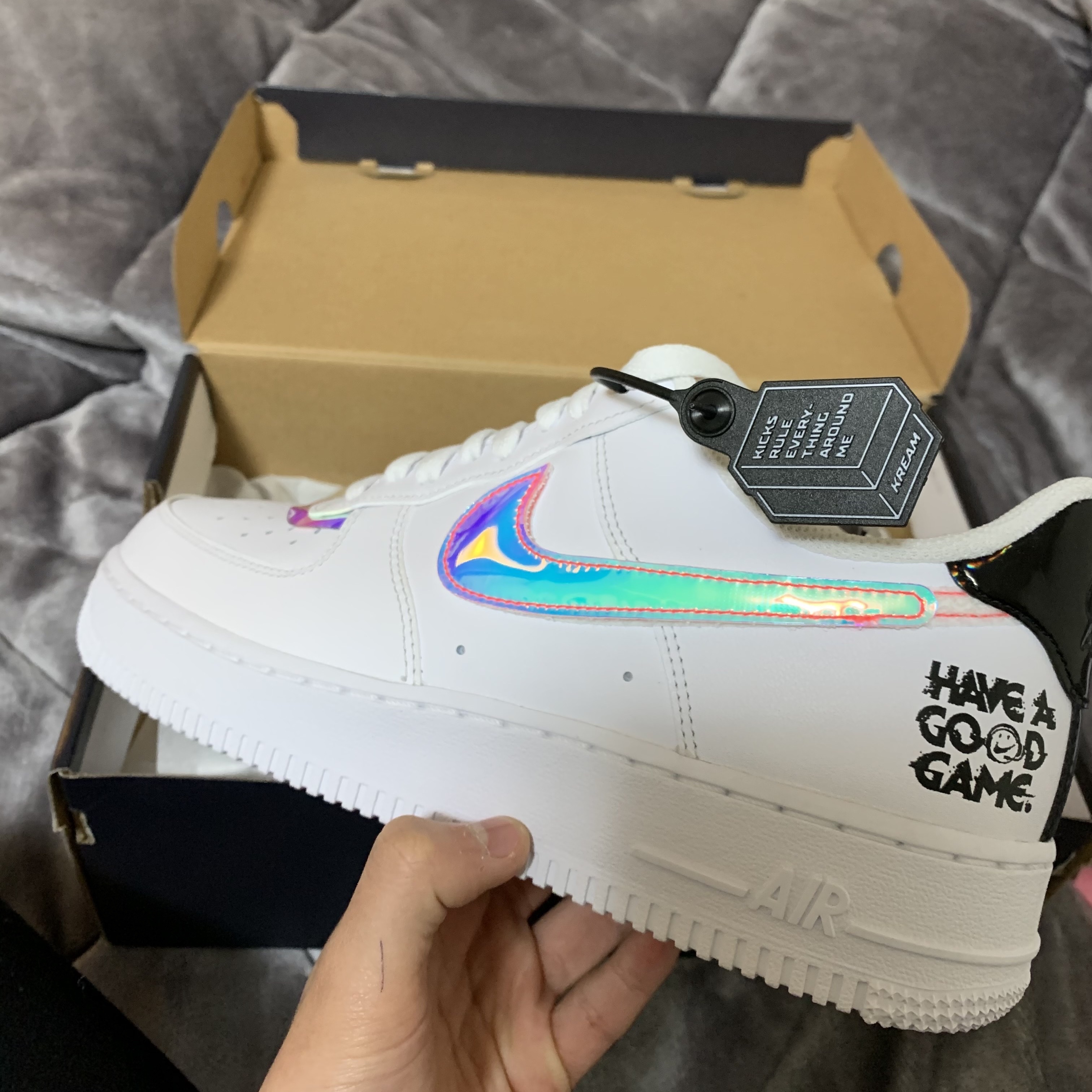 Nike Air Force 1 '07 LV8 Have a Good Game 착용 스타일 - 2