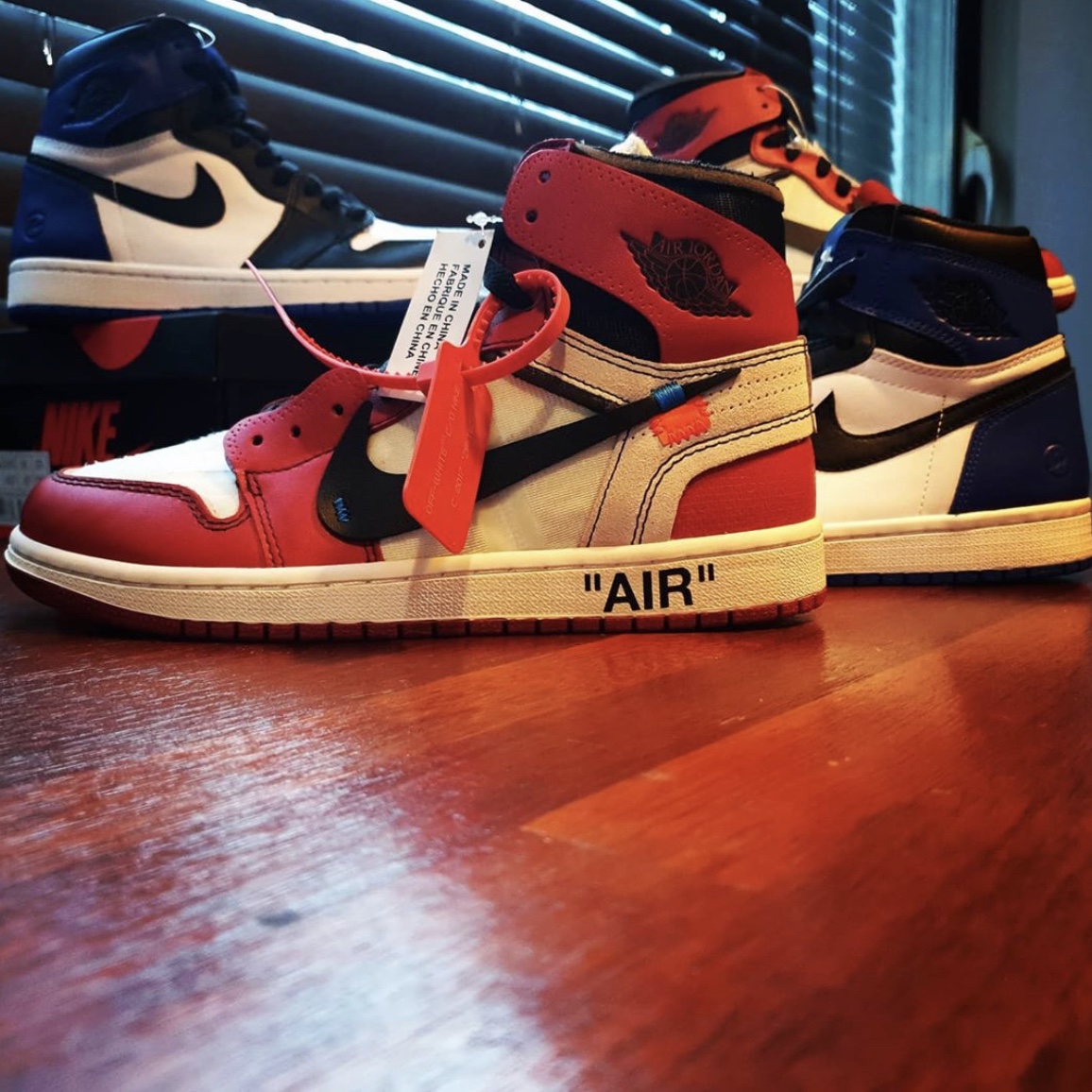 Jordan 1 x Off-White Retro High Chicago The Ten, Jordan 1 x Fragment Retro High OG 착용 스타일