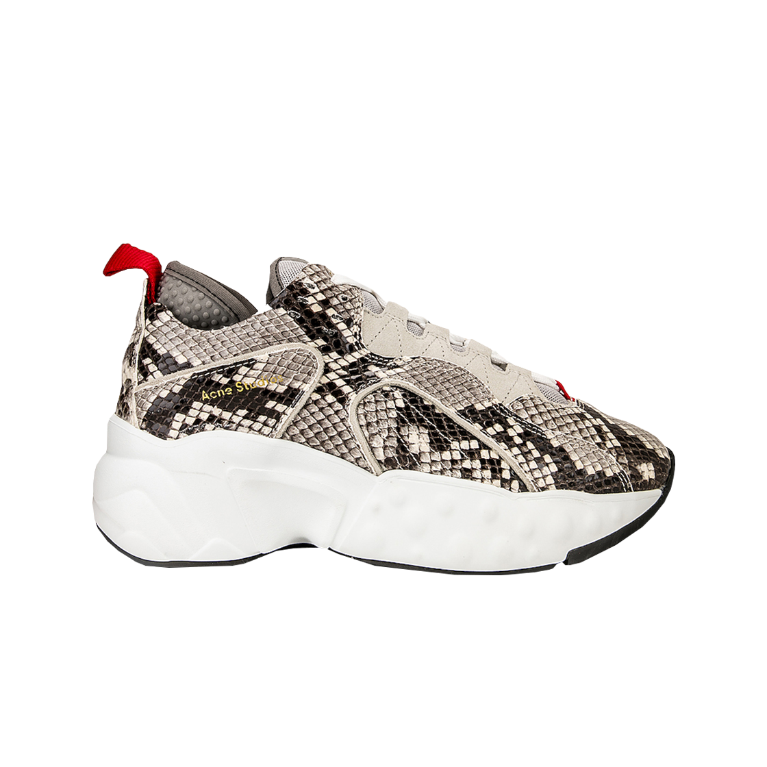 AD0118-100 (W) Acne Studios Manhattan Sneakers Snake White