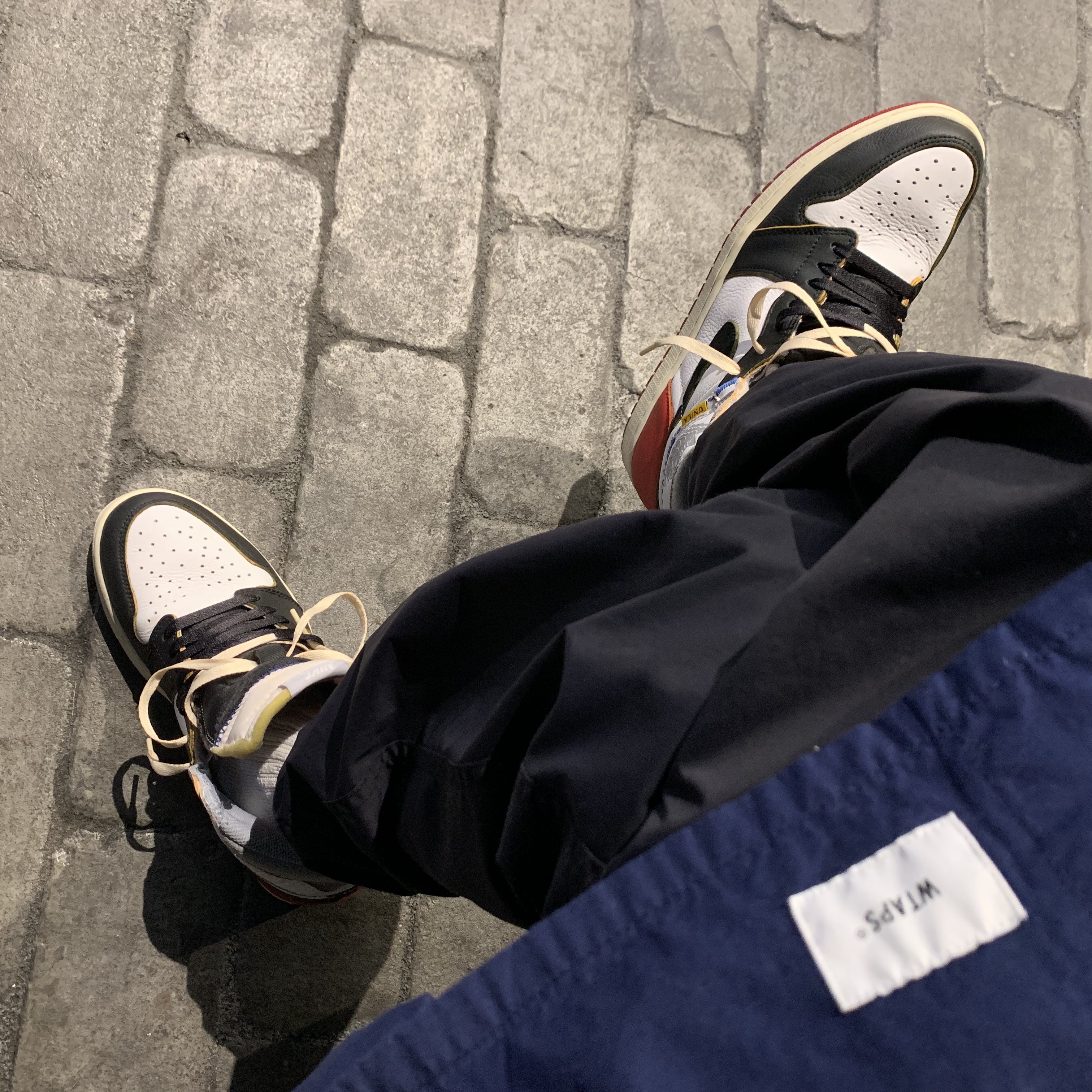 Jordan 1 x Union Retro High Black Toe 착용 스타일
