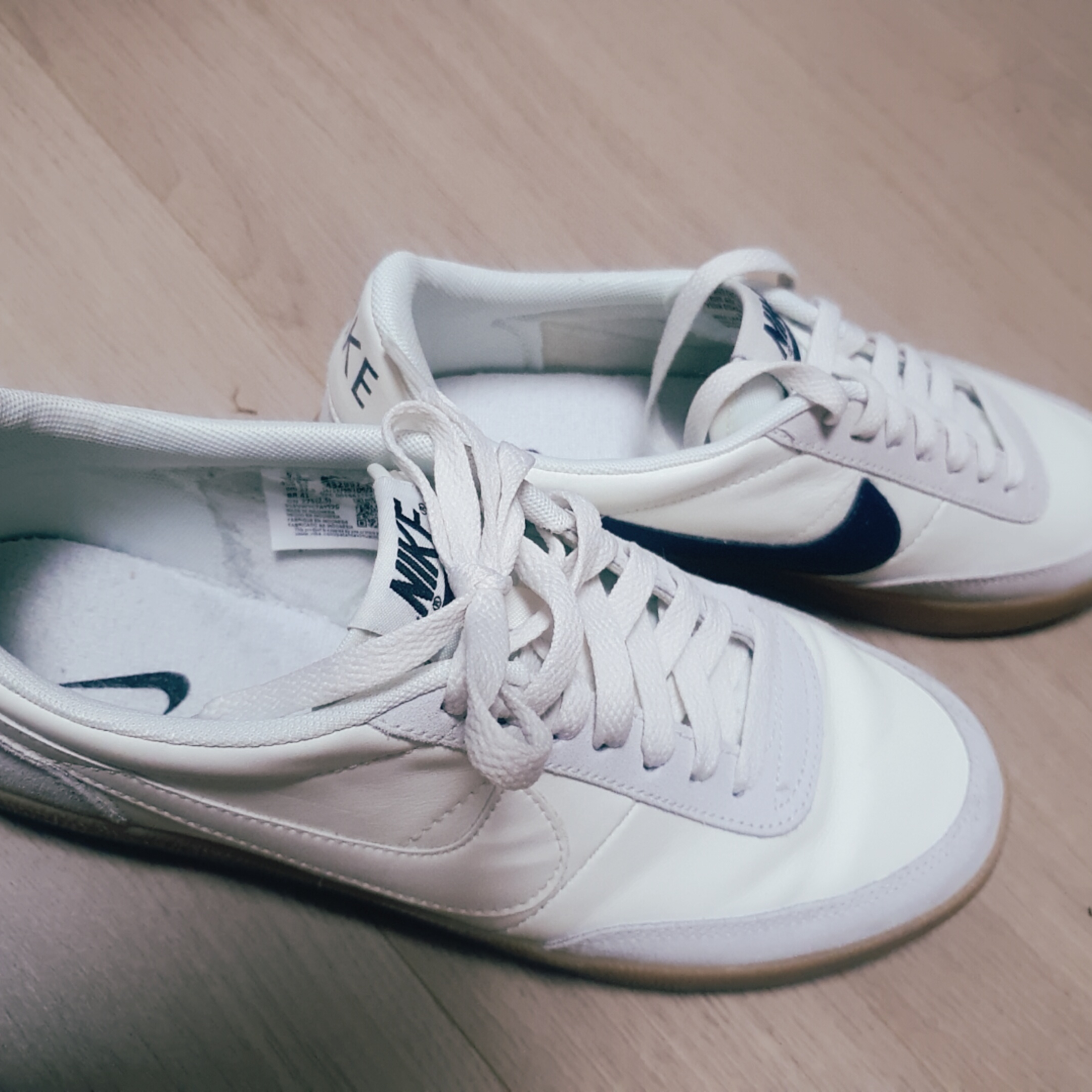 Nike x J.Crew Killshot 2 Sail Midnight Navy, Nike Killshot 2 Leather Sail Gum 착용 스타일 - 2